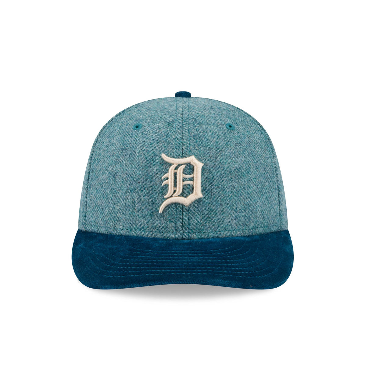 Detroit Tigers Moon Brisbane Moss Blue Visor 59FIFTY Fitted Hat