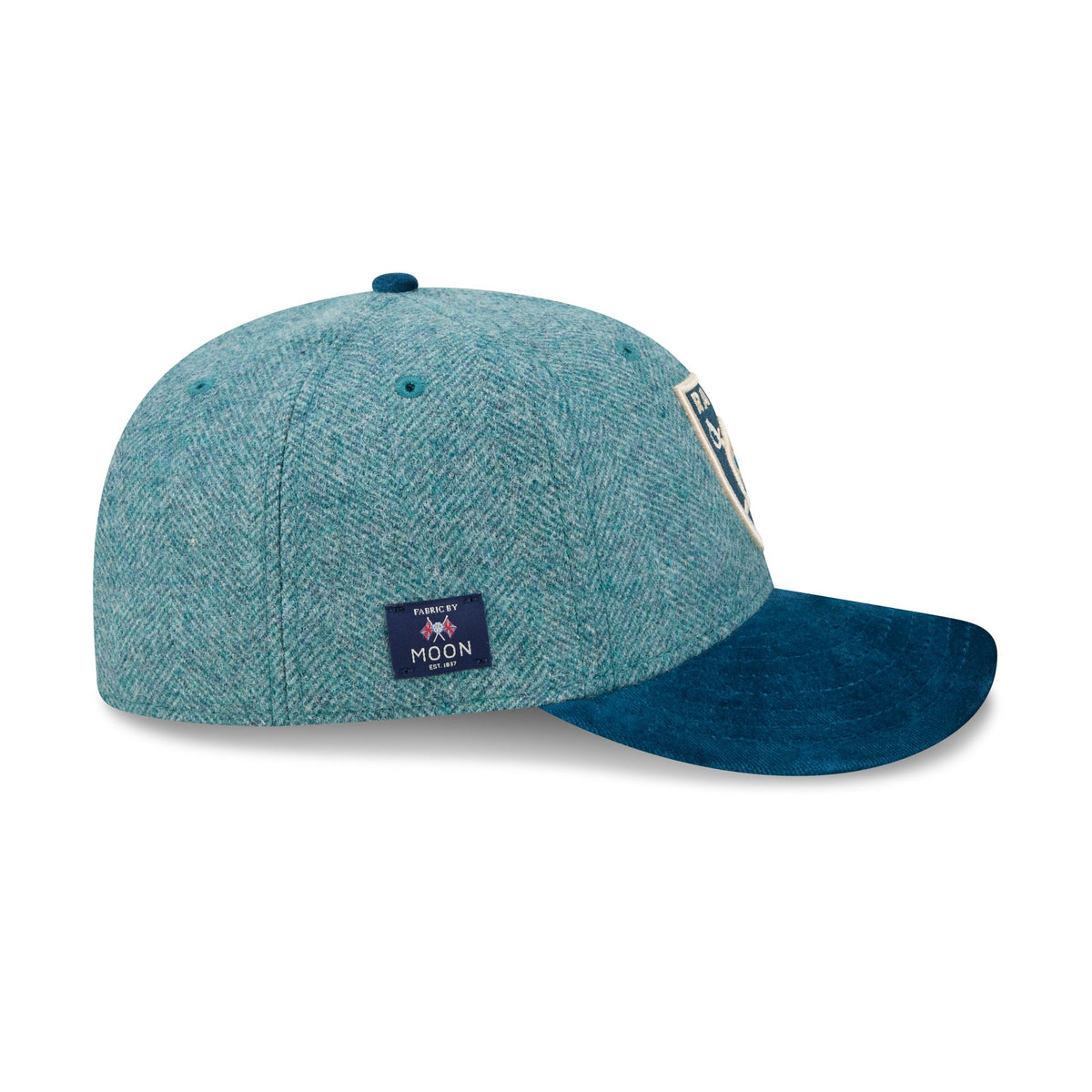 Las Vegas Raiders Moon Brisbane Moss Blue Visor 59FIFTY Fitted Hat