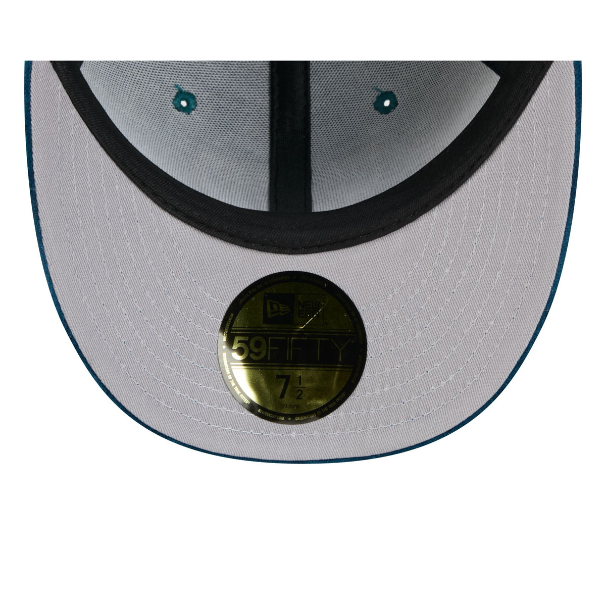 Las Vegas Raiders Moon Brisbane Moss Blue Visor 59FIFTY Fitted Hat