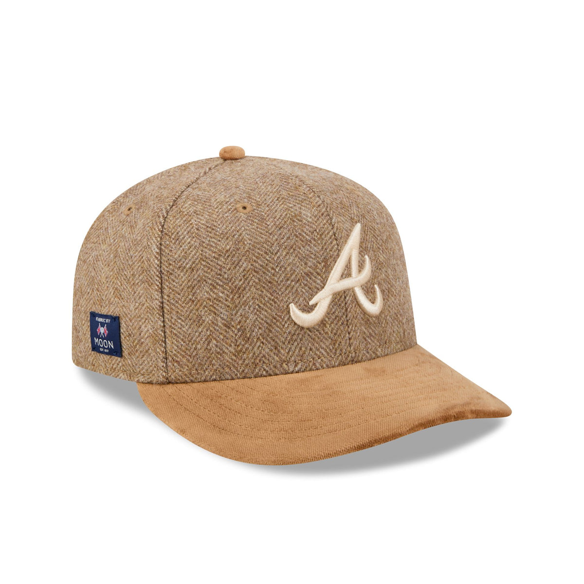 Atlanta Braves Moon Brisbane Moss Brown Visor 59FIFTY Fitted Hat