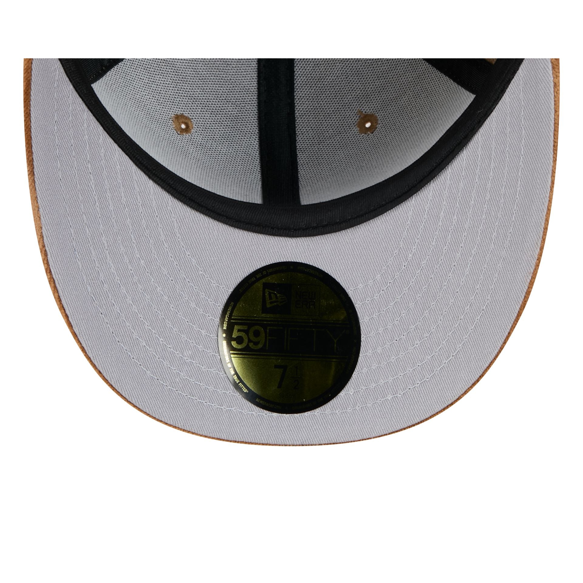 Atlanta Braves Moon Brisbane Moss Brown Visor 59FIFTY Fitted Hat
