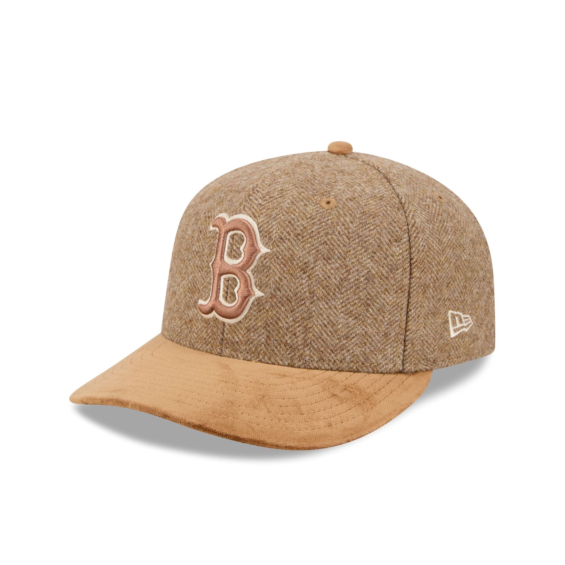 Boston Red Sox Moon Brisbane Moss Brown Visor 59FIFTY Fitted Hat