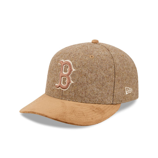 Boston Red Sox Moon Brisbane Moss Brown Visor 59FIFTY Fitted Hat