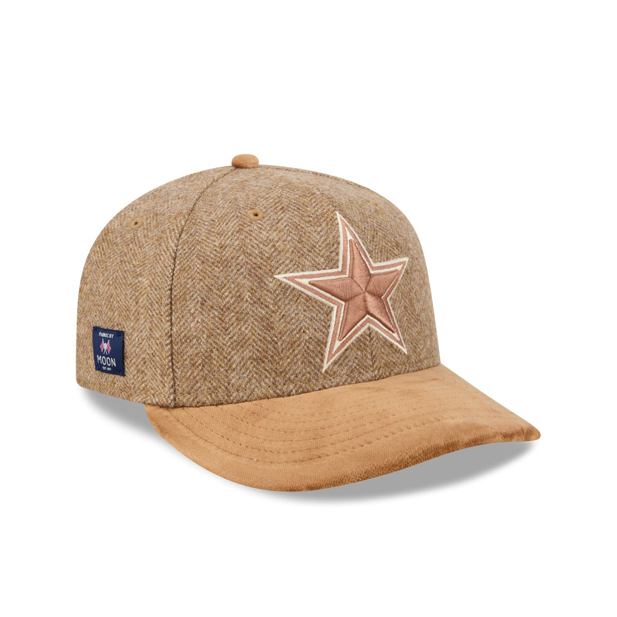 Dallas Cowboys Moon Brisbane Moss Brown Visor 59FIFTY Fitted Hat