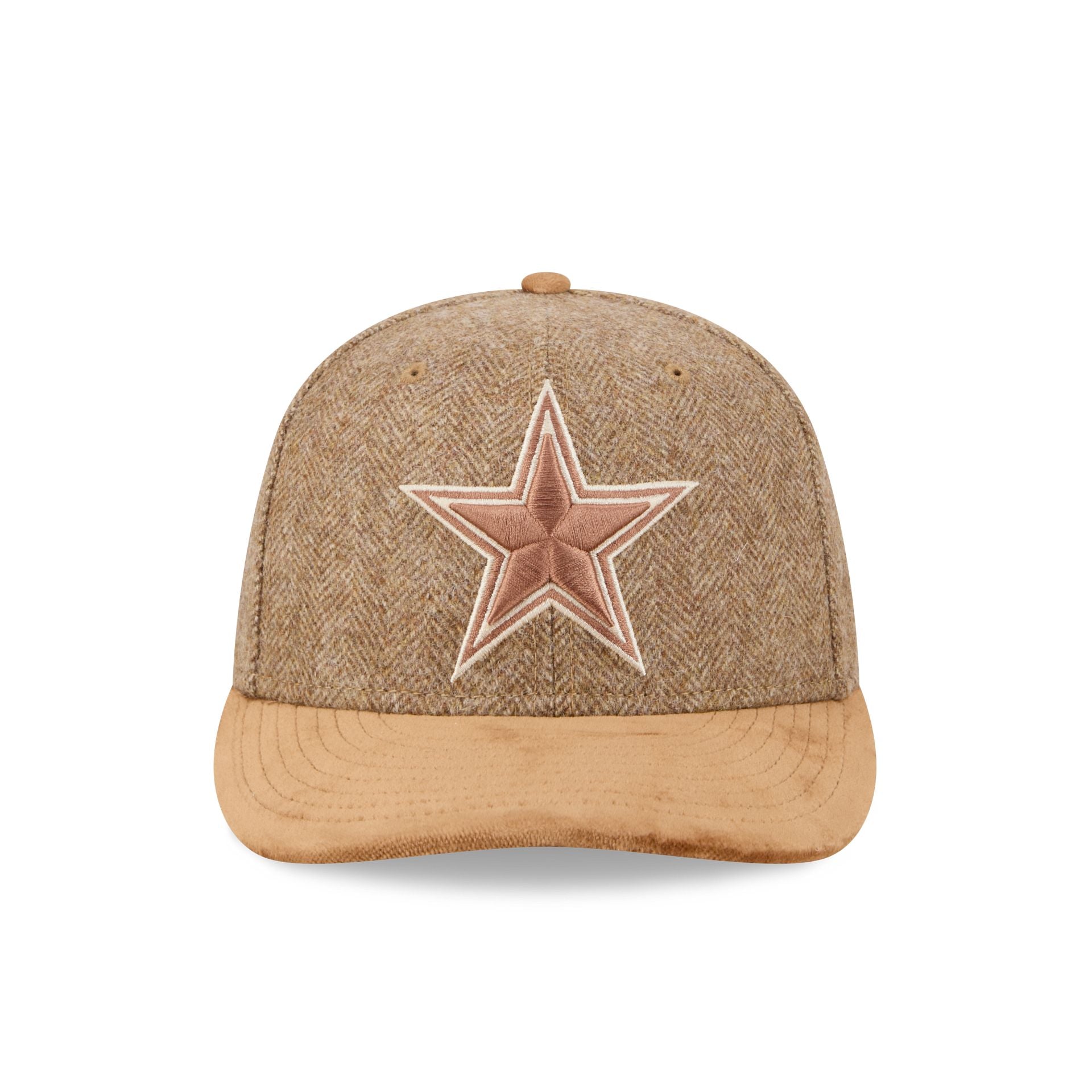 Dallas Cowboys Moon Brisbane Moss Brown Visor 59FIFTY Fitted Hat
