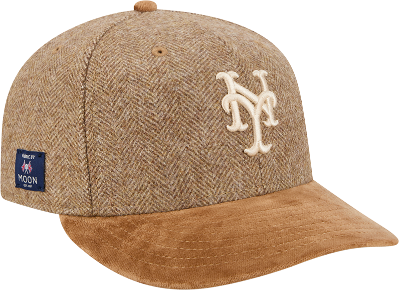New York Mets Moon Brisbane Moss Brown Visor 59FIFTY Fitted Hat