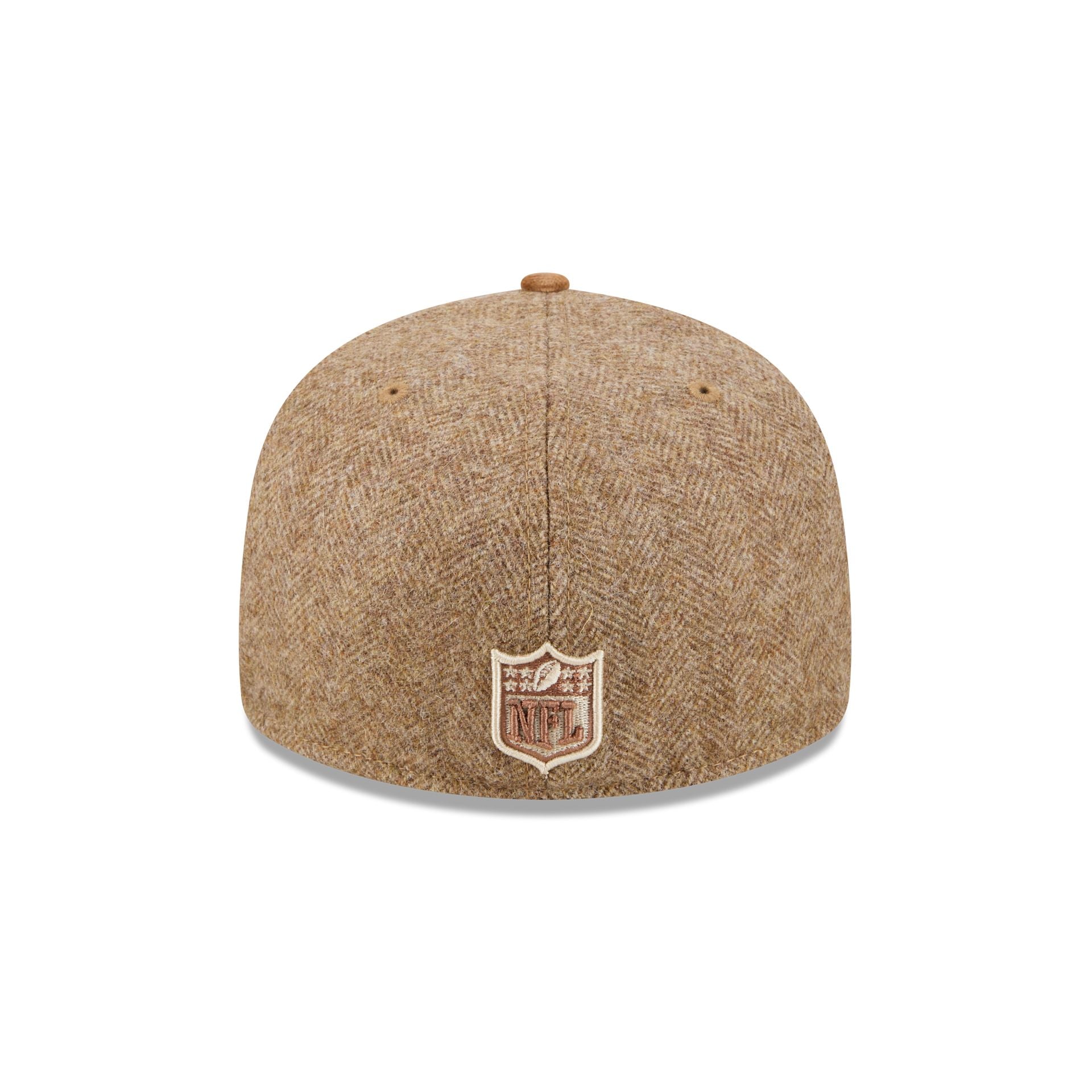 New England Patriots Moon Brisbane Moss Brown Visor 59FIFTY Fitted Hat