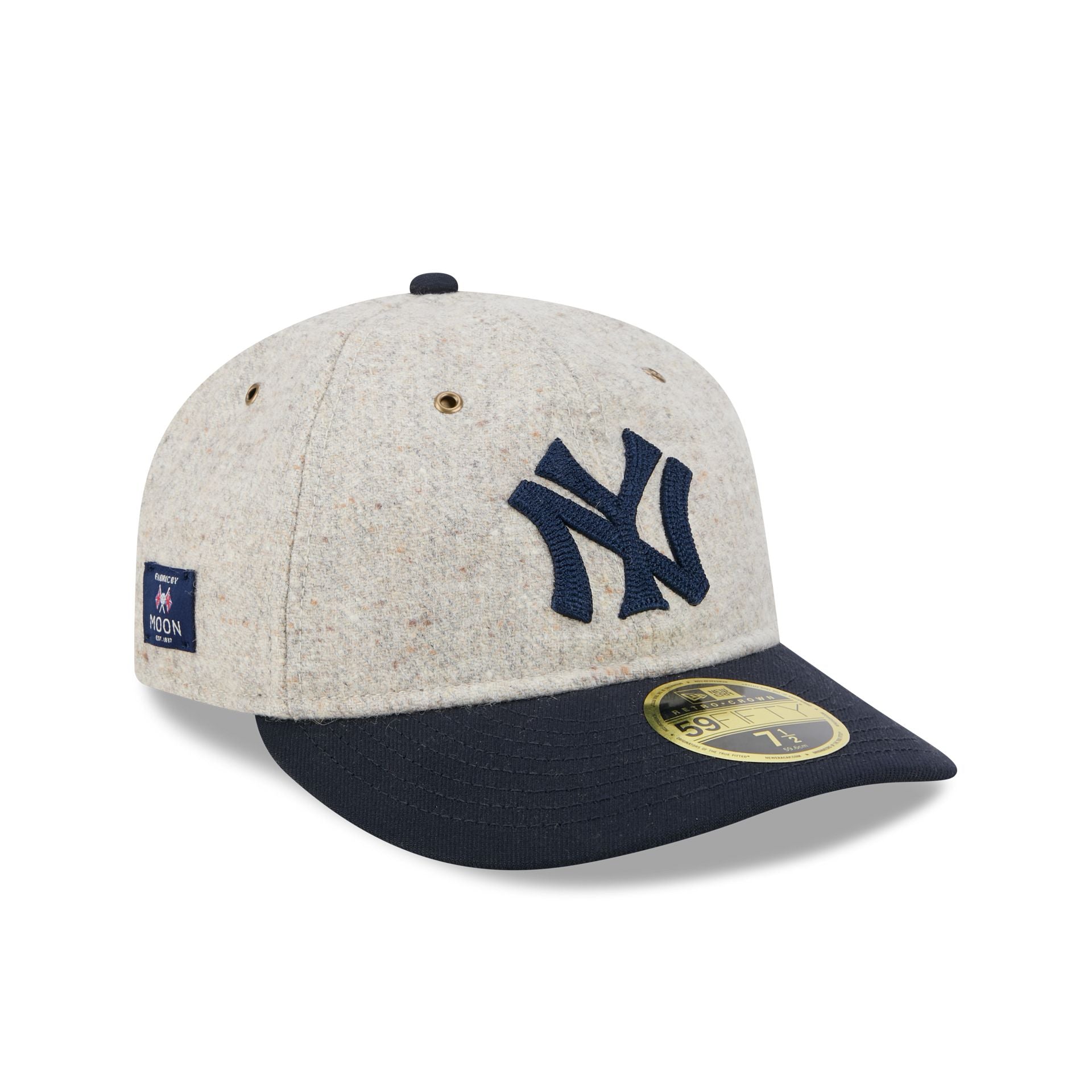 New York Yankees Moon Herringbone Retro Crown 59FIFTY Fitted Hat