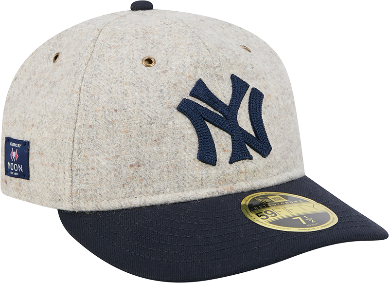 New York Yankees Moon Herringbone Retro Crown 59FIFTY Fitted Hat