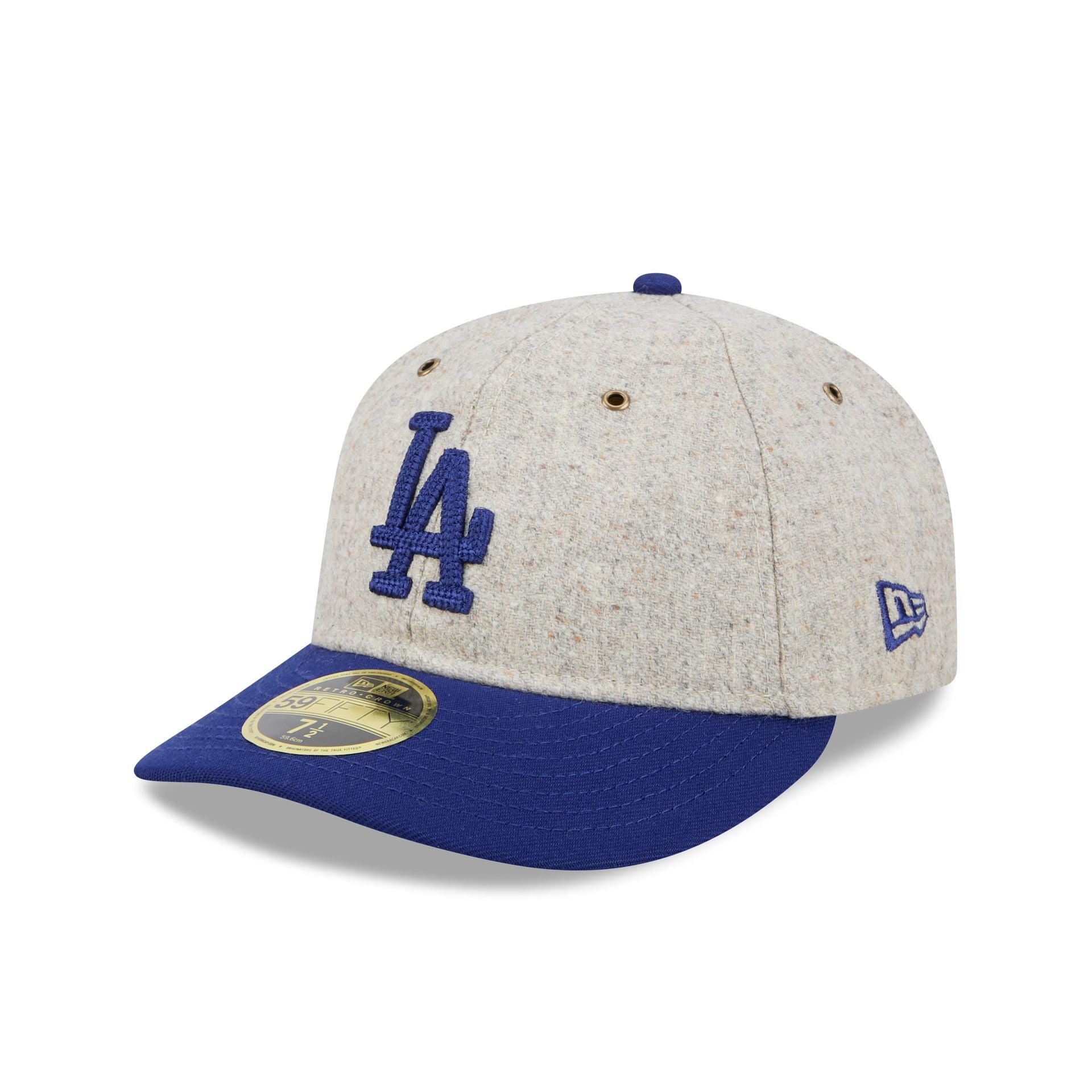 Los Angeles Dodgers Moon Herringbone Retro Crown 59FIFTY Fitted Hat