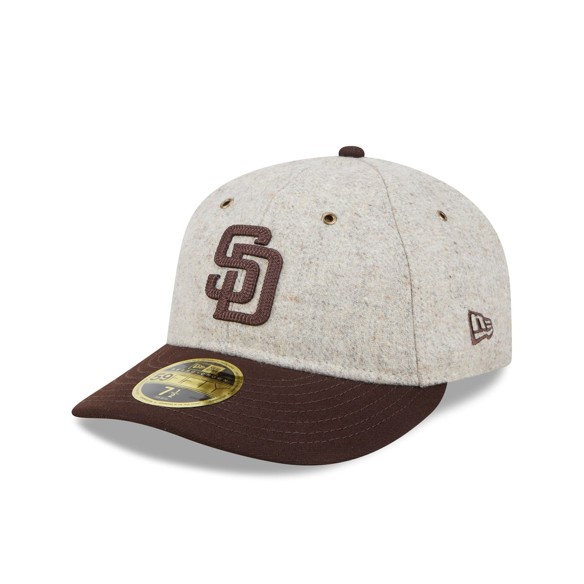 San Diego Padres Moon Herringbone Retro Crown 59FIFTY Fitted Hat