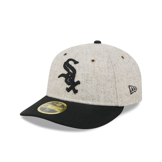Chicago White Sox Moon Herringbone Retro Crown 59FIFTY Fitted Hat