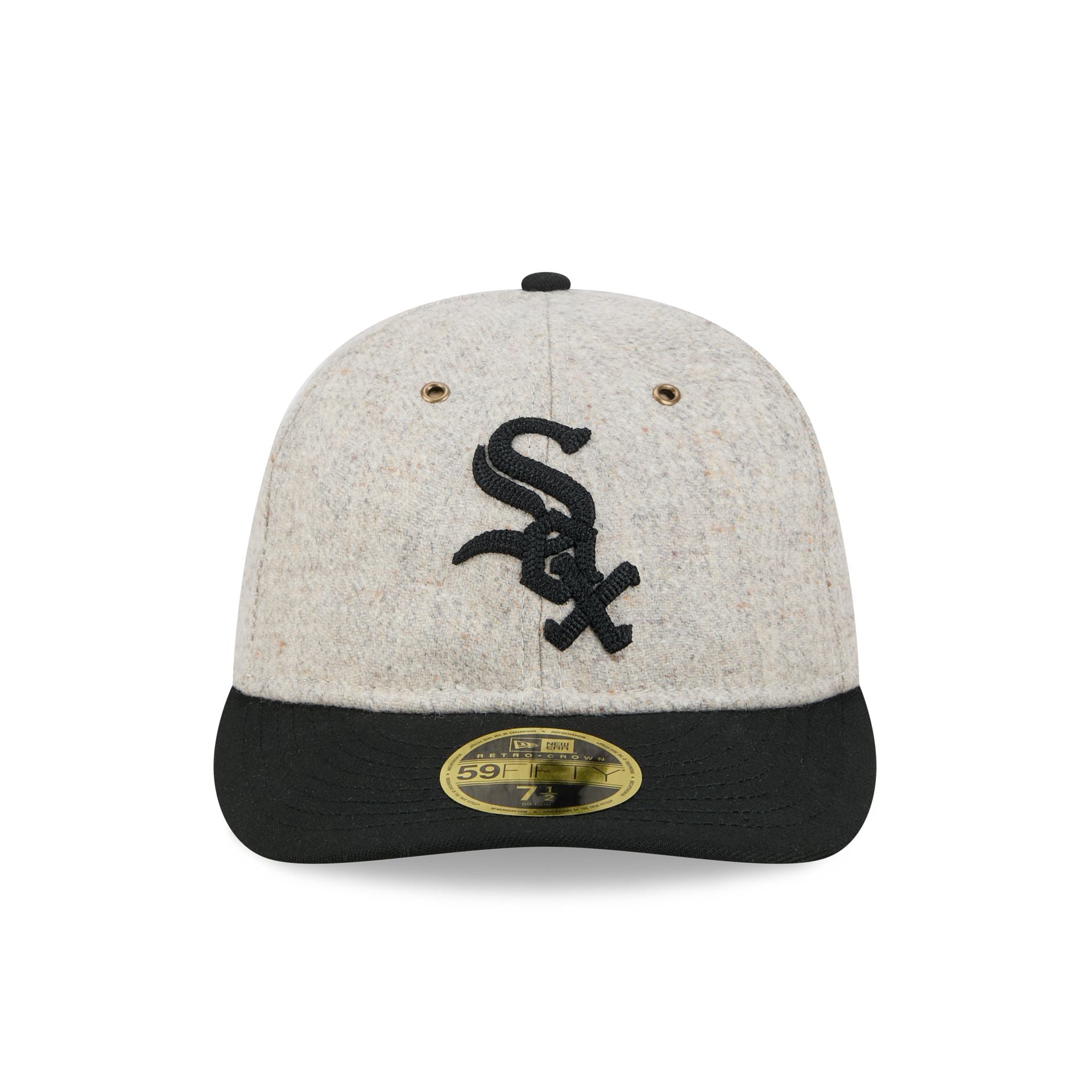 Chicago White Sox Moon Herringbone Retro Crown 59FIFTY Fitted Hat