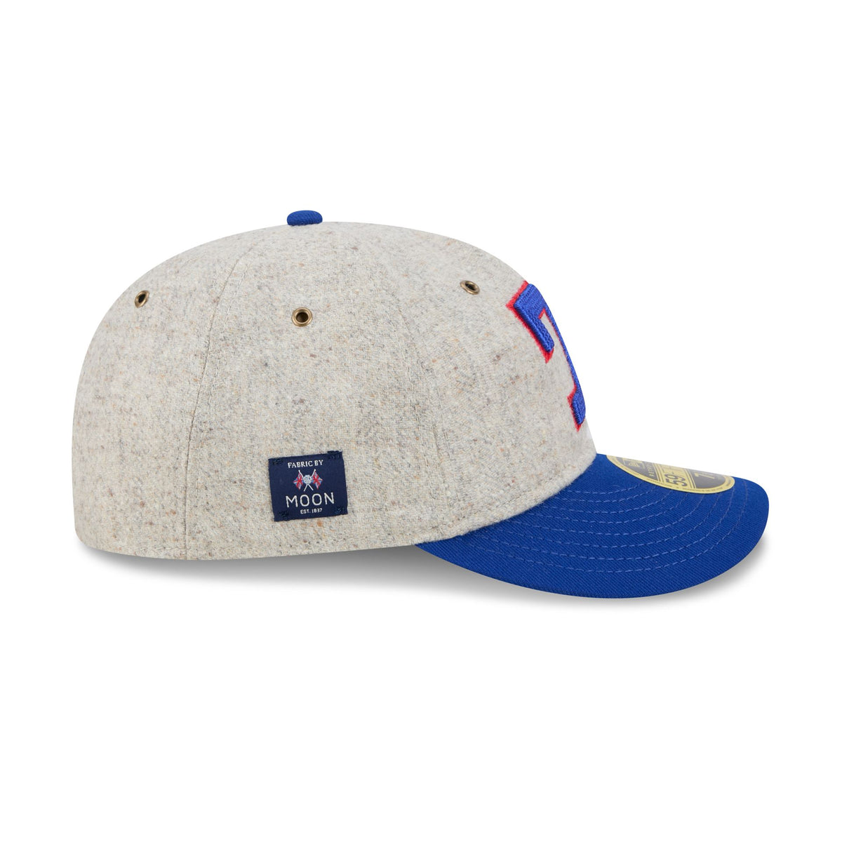 Texas Rangers Moon Herringbone Retro Crown 59FIFTY Fitted Hat
