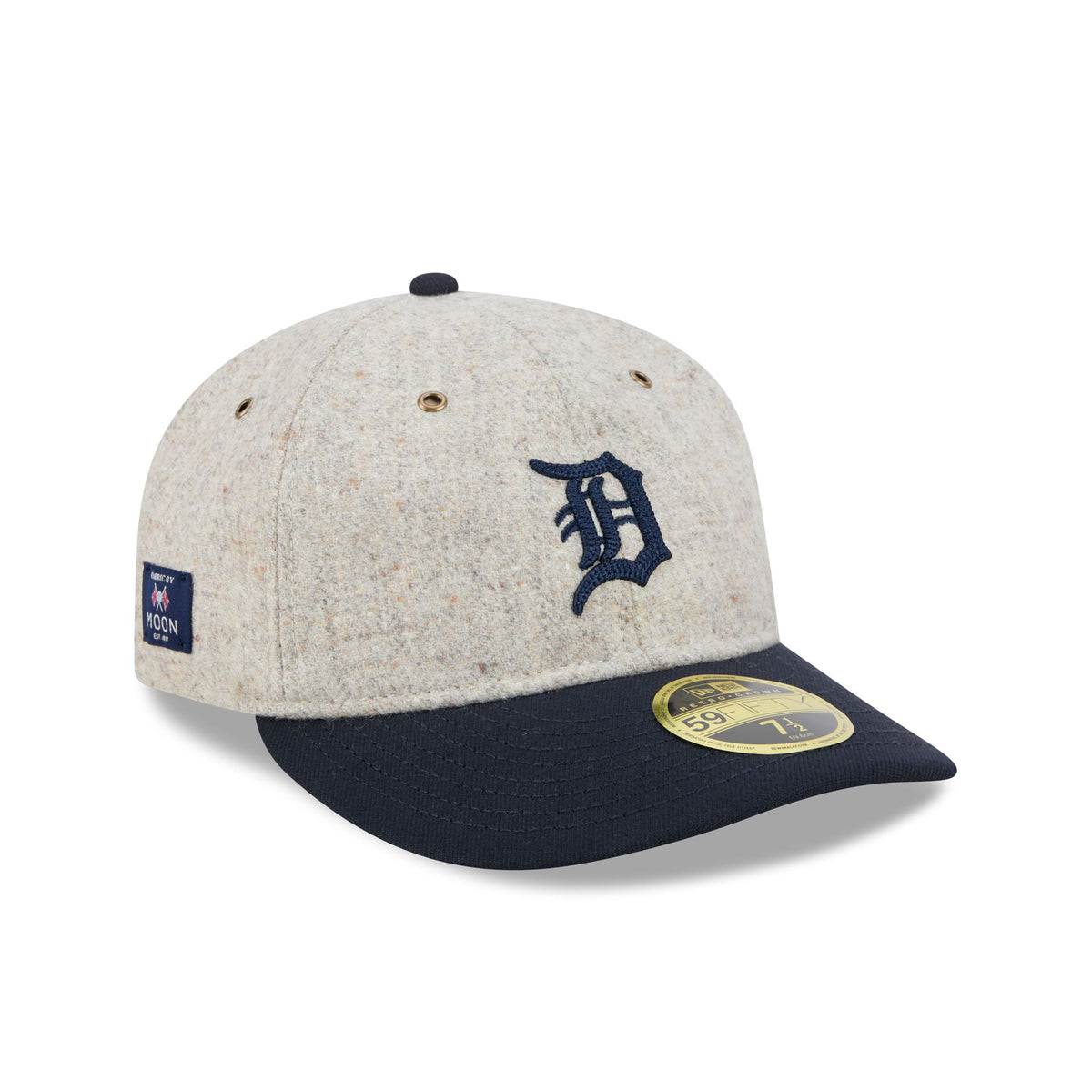 Detroit Tigers Moon Herringbone Retro Crown 59FIFTY Fitted Hat