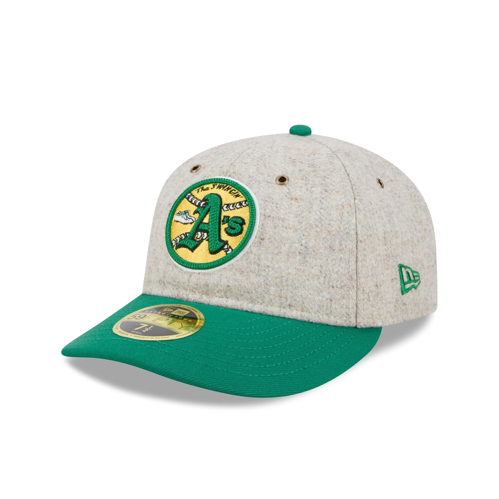 Athletics Moon Herringbone Retro Crown 59FIFTY Fitted Hat