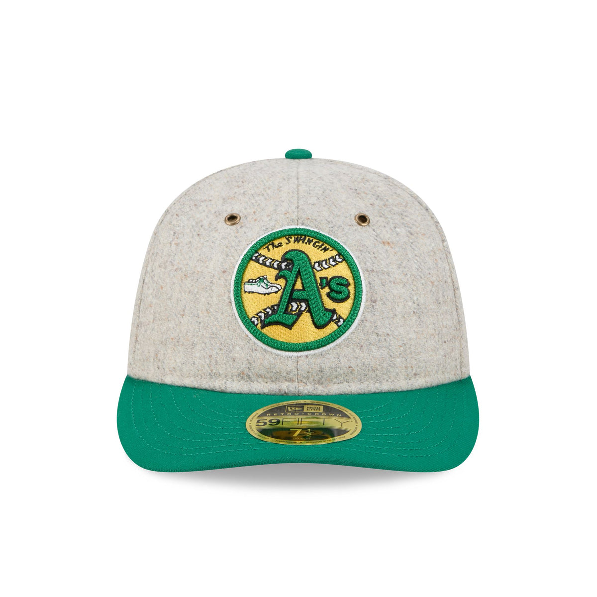 Athletics Moon Herringbone Retro Crown 59FIFTY Fitted Hat