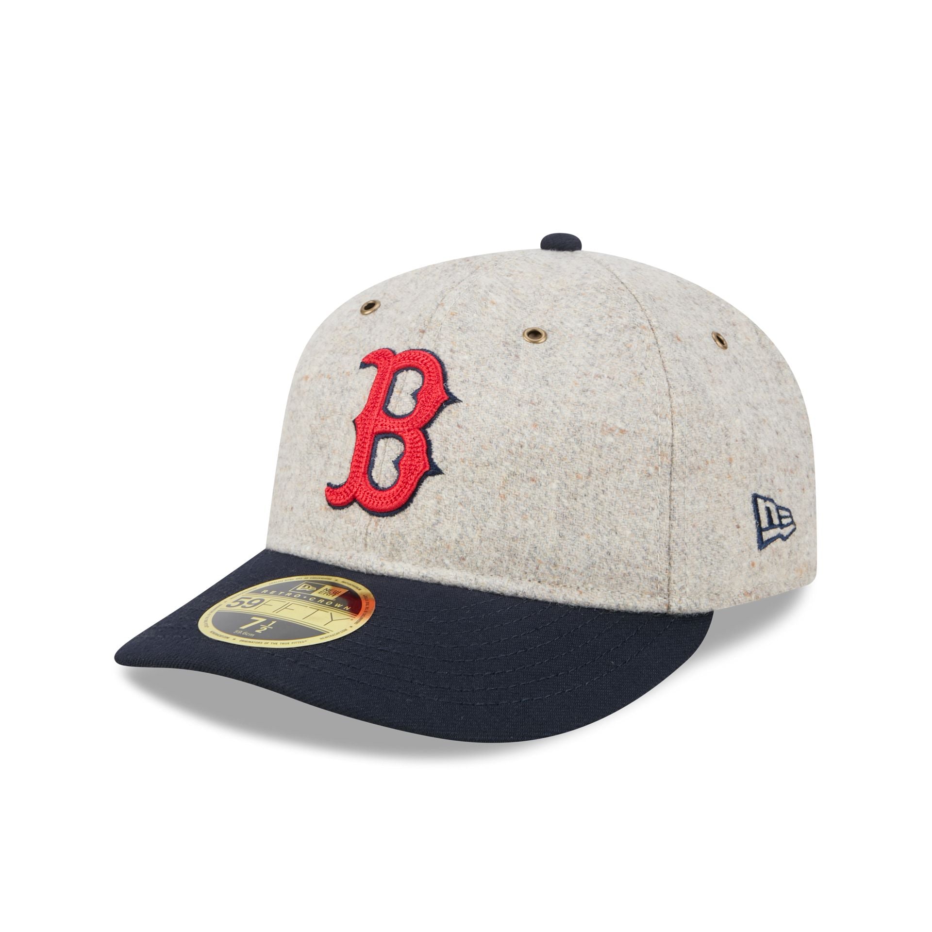 Boston Red Sox Moon Herringbone Retro Crown 59FIFTY Fitted Hat
