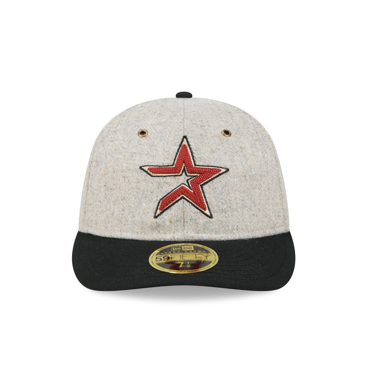 Houston Astros Moon Herringbone Retro Crown 59FIFTY Fitted Hat