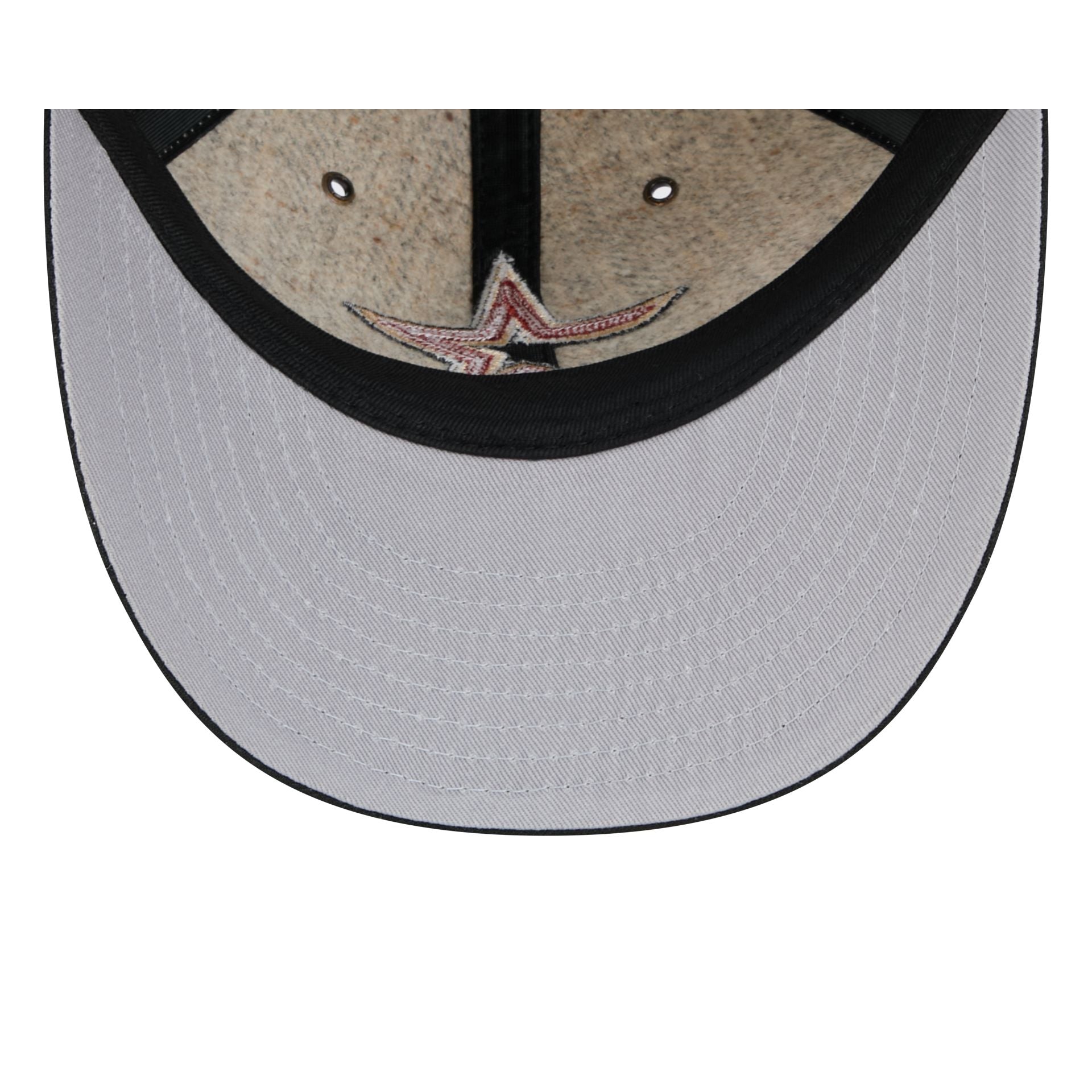 Houston Astros Moon Herringbone Retro Crown 59FIFTY Fitted Hat