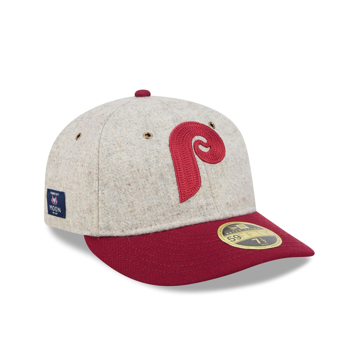Philadelphia Phillies Moon Herringbone Retro Crown 59FIFTY Fitted Hat