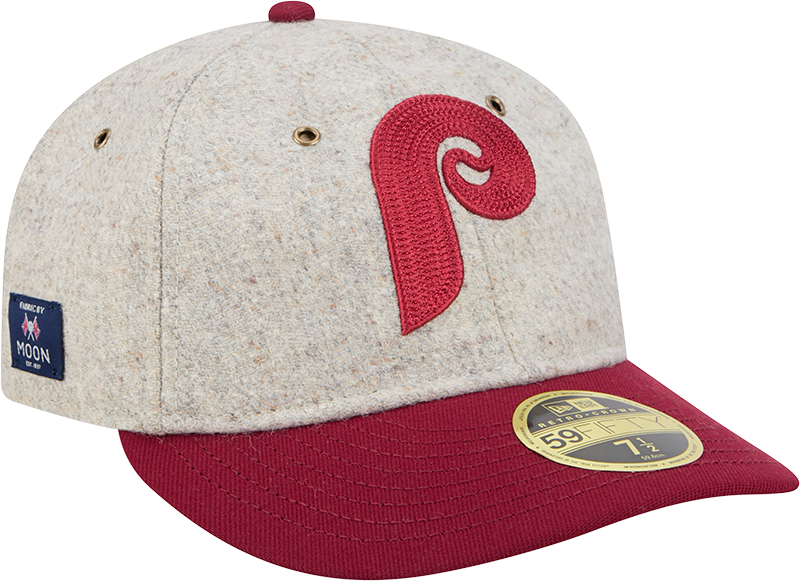 Philadelphia Phillies Moon Herringbone Retro Crown 59FIFTY Fitted Hat