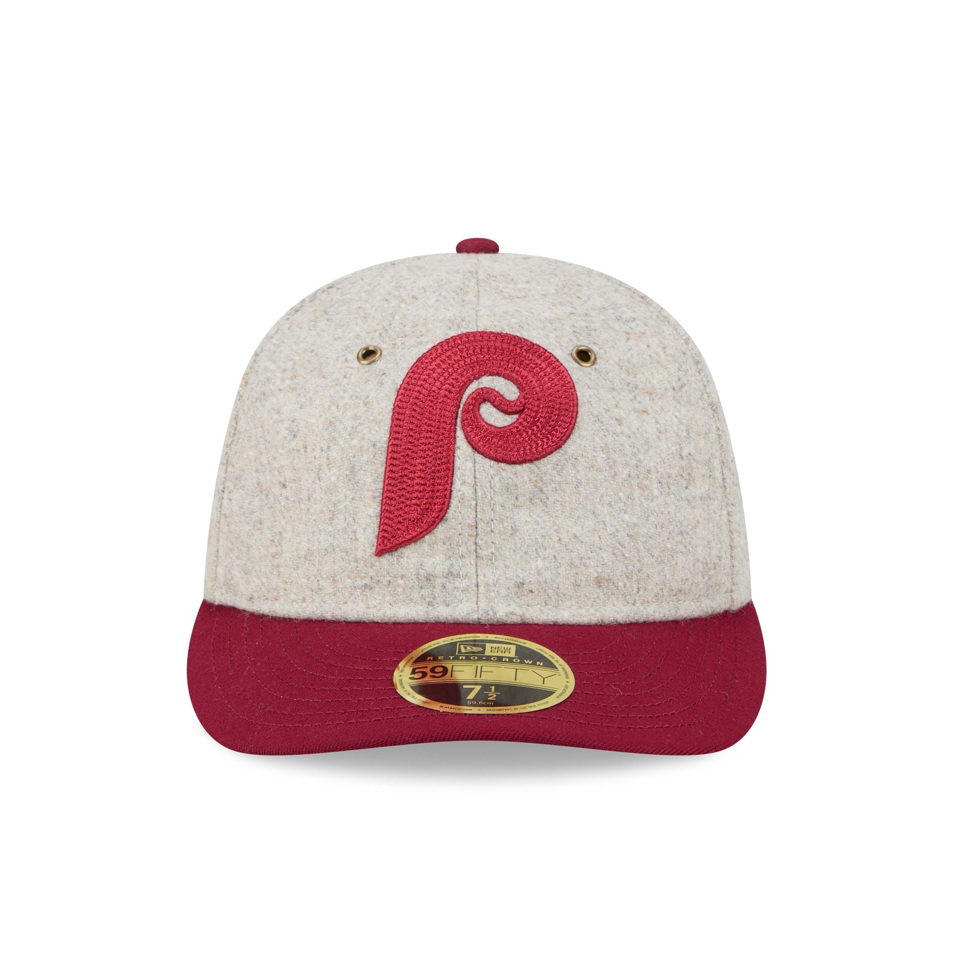 Philadelphia Phillies Moon Herringbone Retro Crown 59FIFTY Fitted Hat