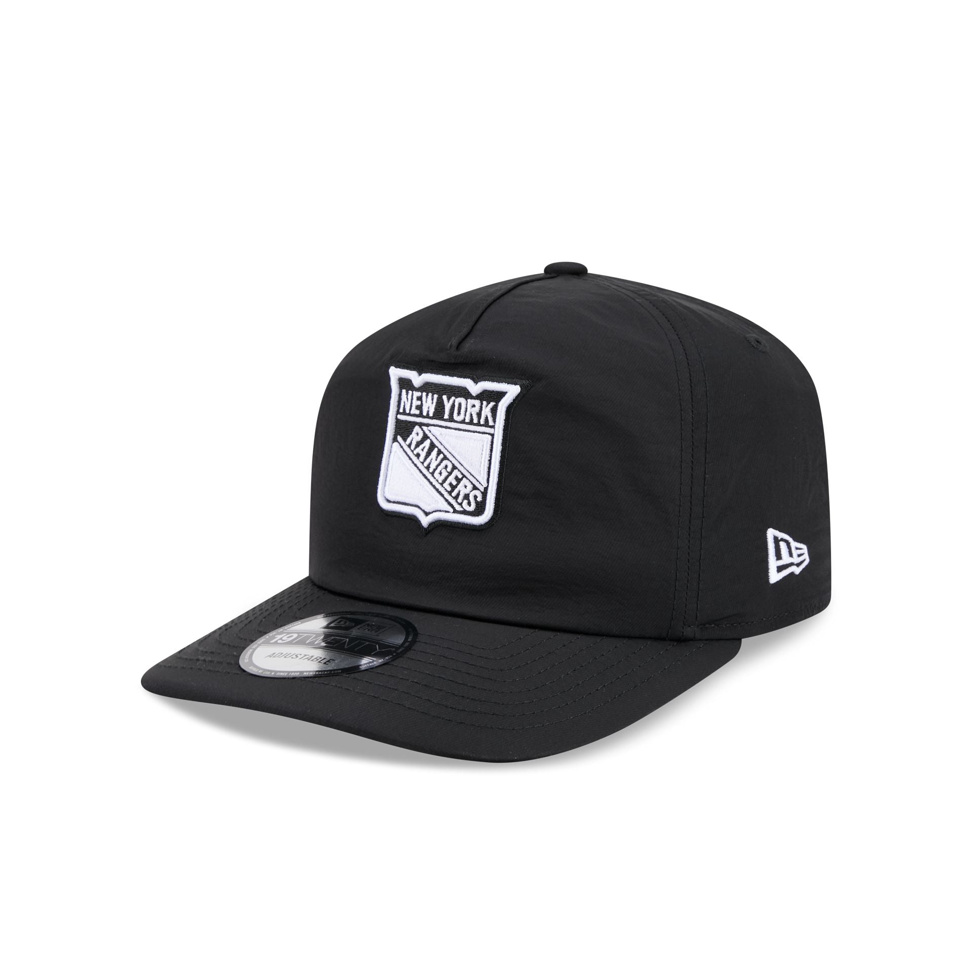 New York Rangers Nylon Black 19TWENTY Adjustable Hat