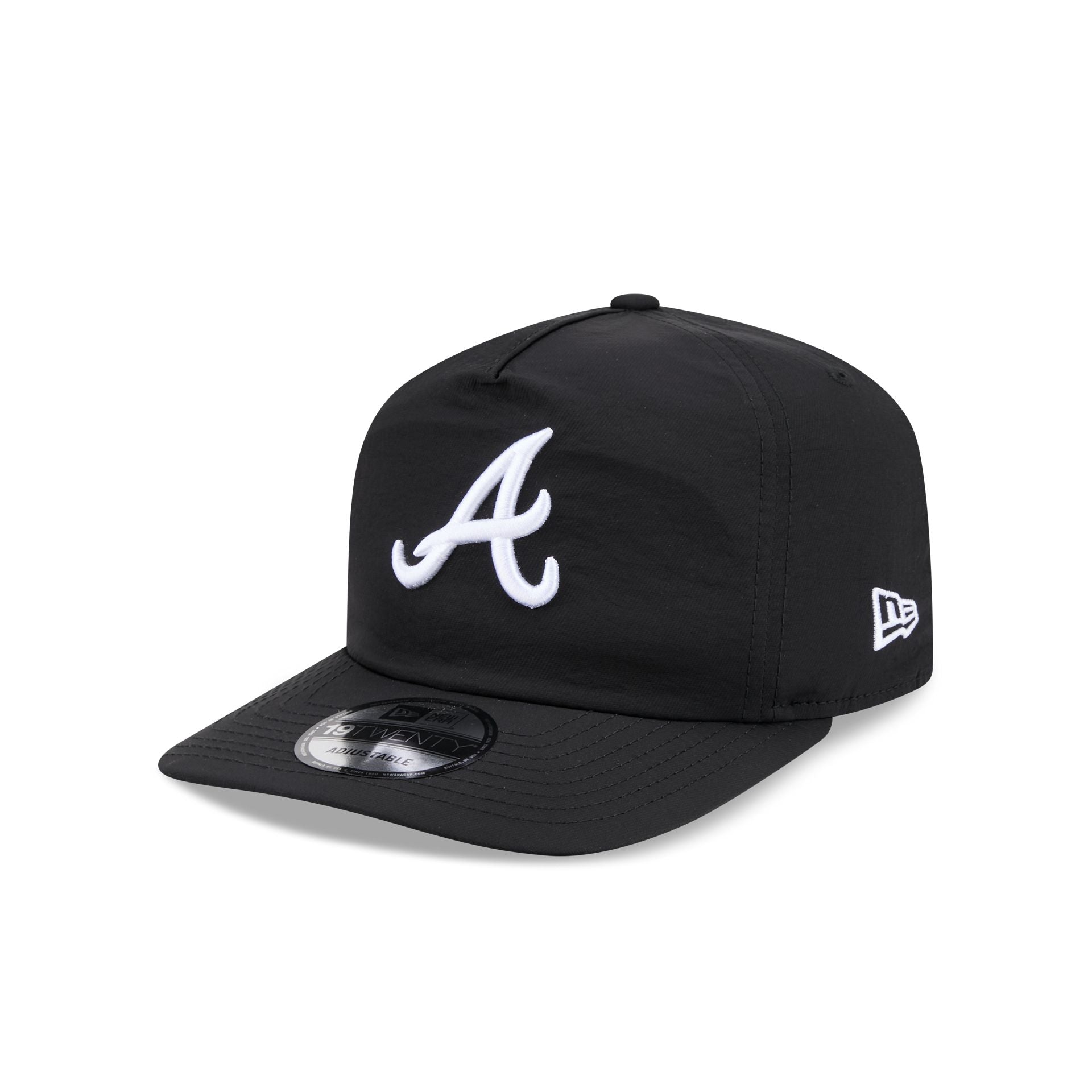 Atlanta Braves Nylon Black 19TWENTY Adjustable Hat