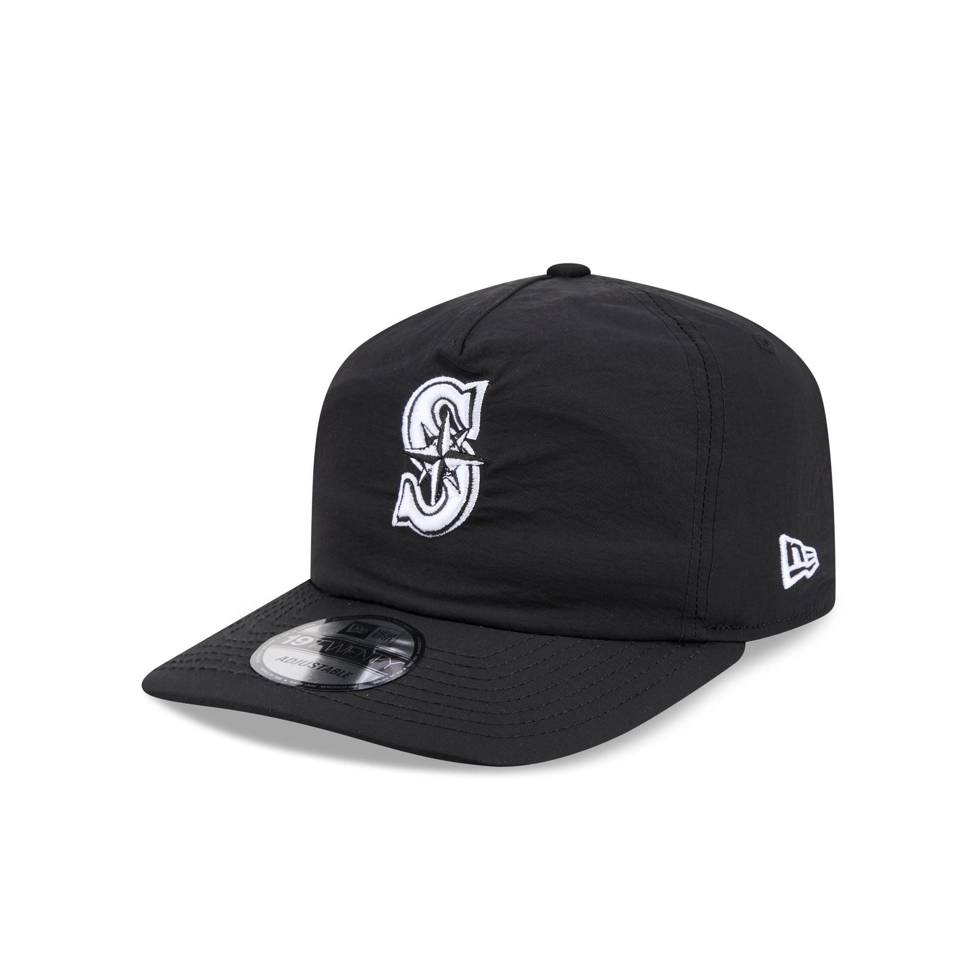 Seattle Mariners Nylon Black 19TWENTY Adjustable Hat
