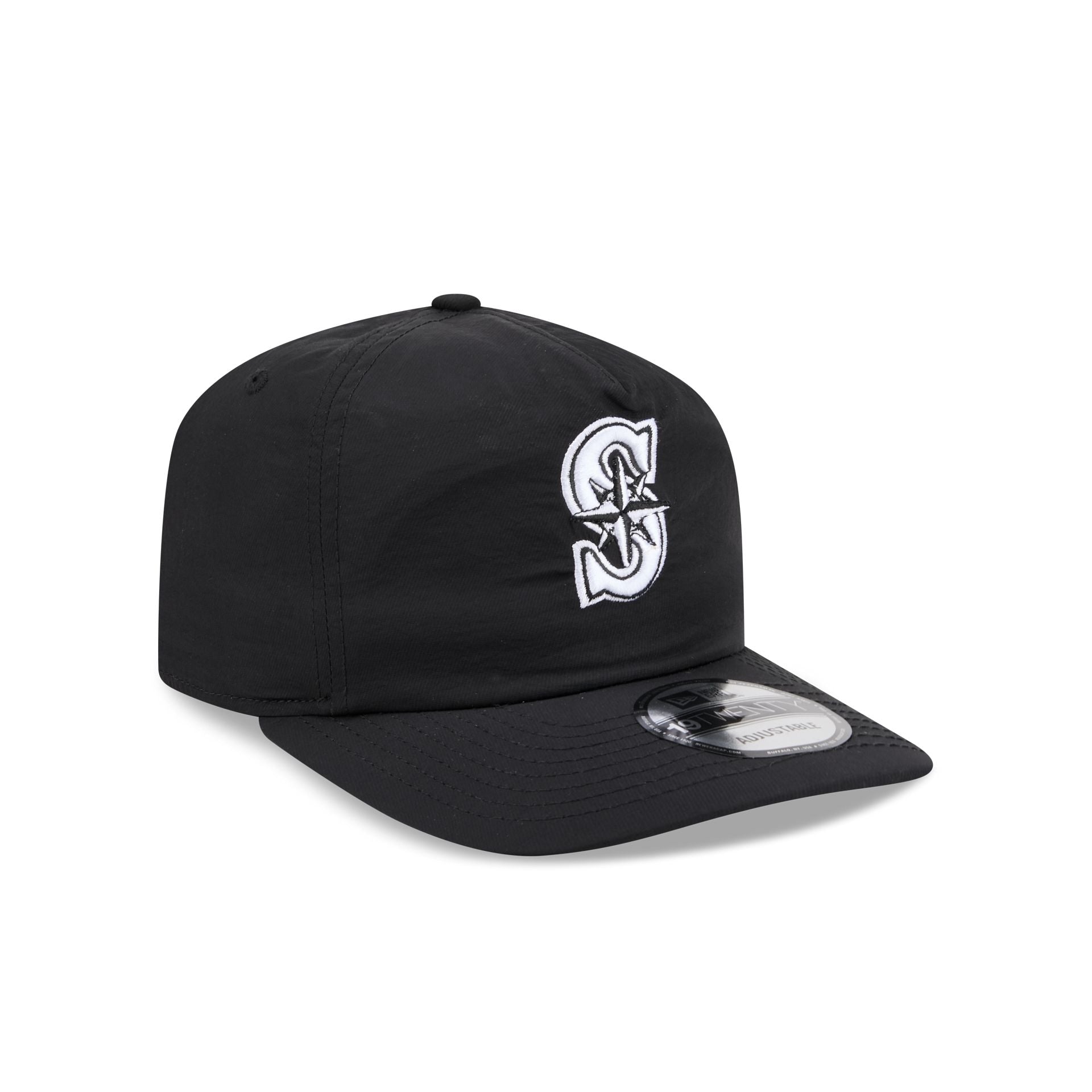 Seattle Mariners Nylon Black 19TWENTY Adjustable Hat