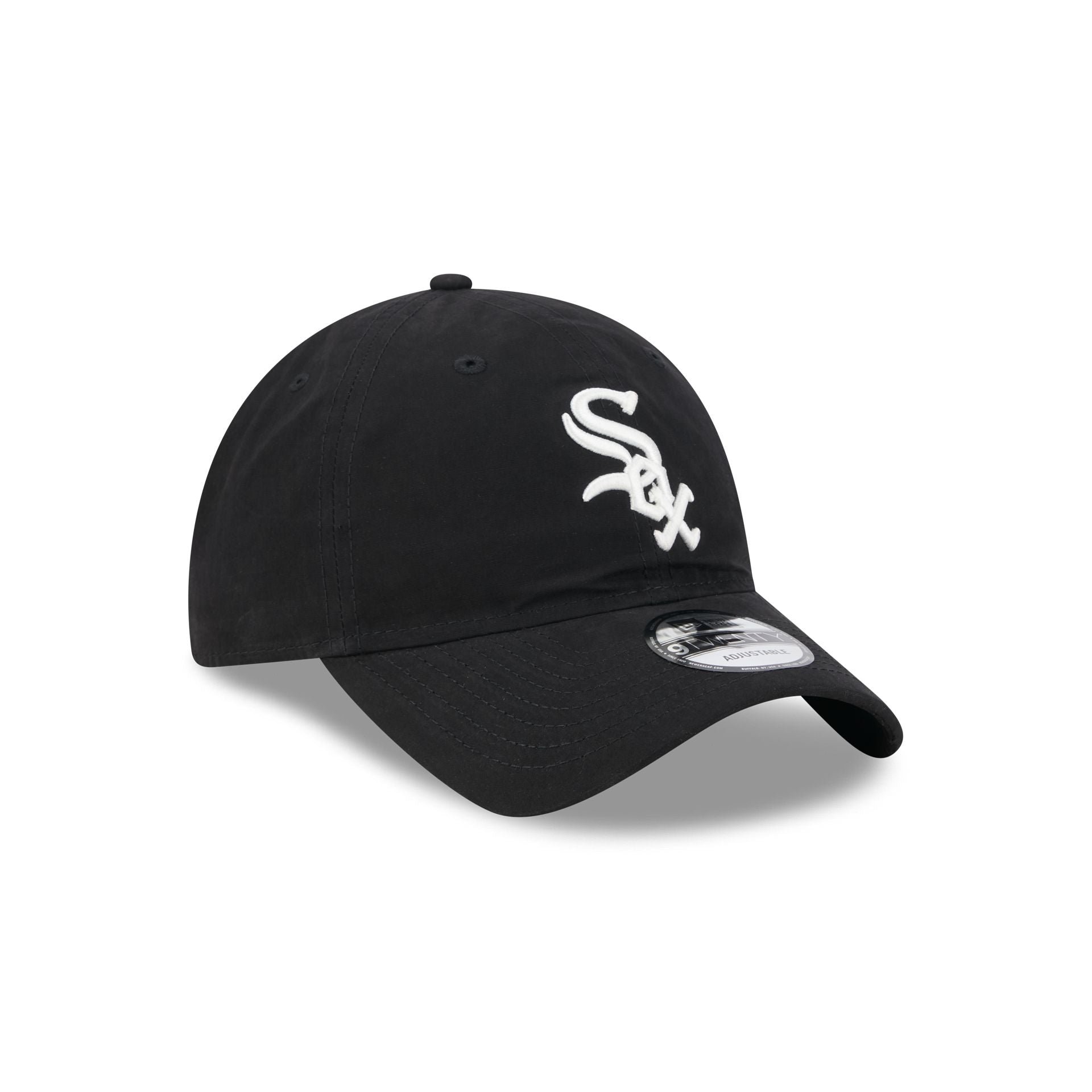 Chicago White Sox Nylon Black 9TWENTY Adjustable Hat