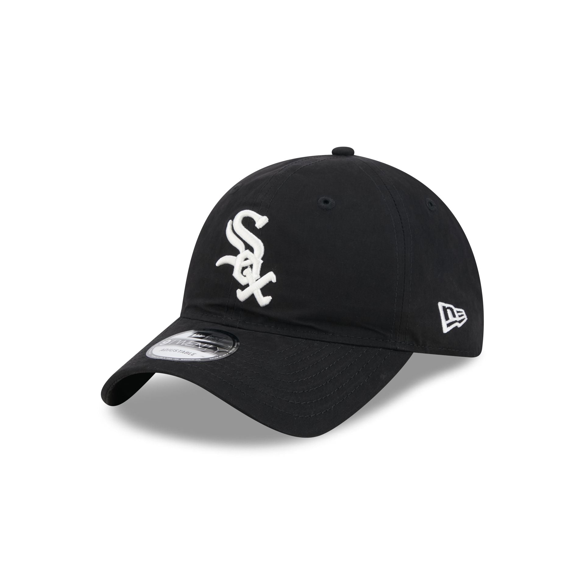 Chicago White Sox Nylon Black 9TWENTY Adjustable Hat
