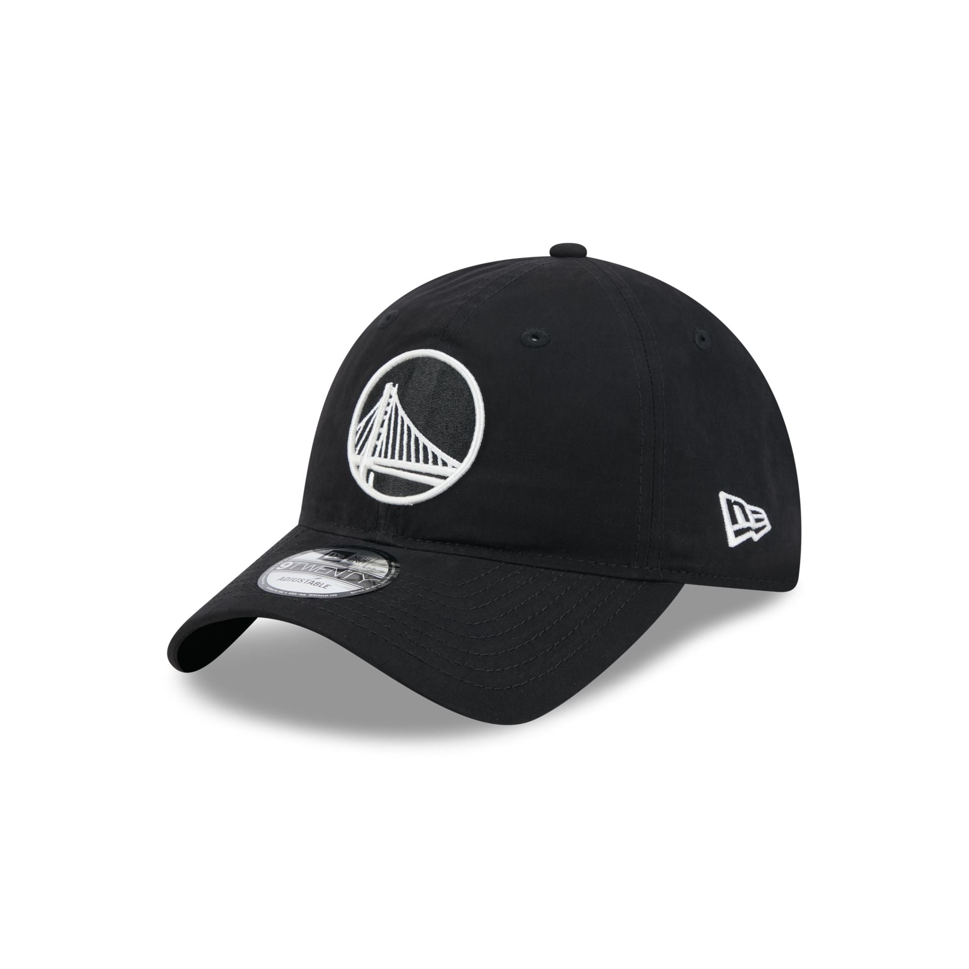 Golden State Warriors Nylon Black 9TWENTY Adjustable Hat