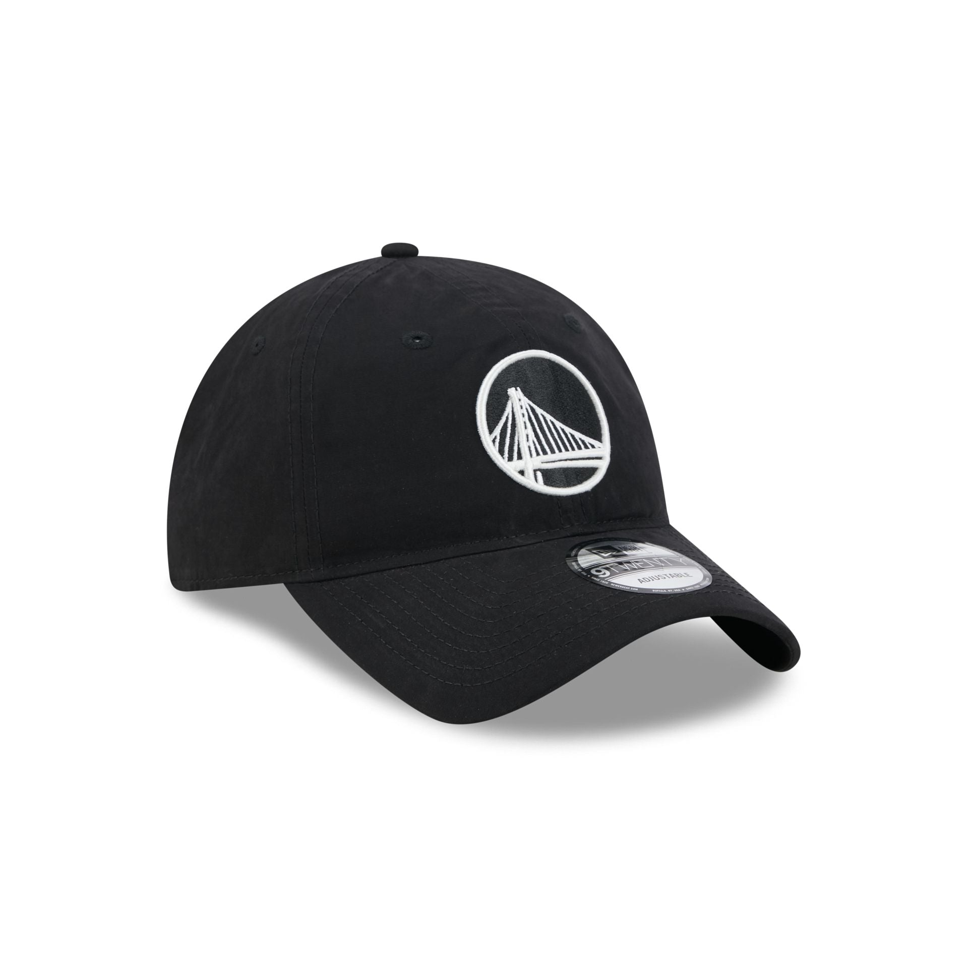 Golden State Warriors Nylon Black 9TWENTY Adjustable Hat