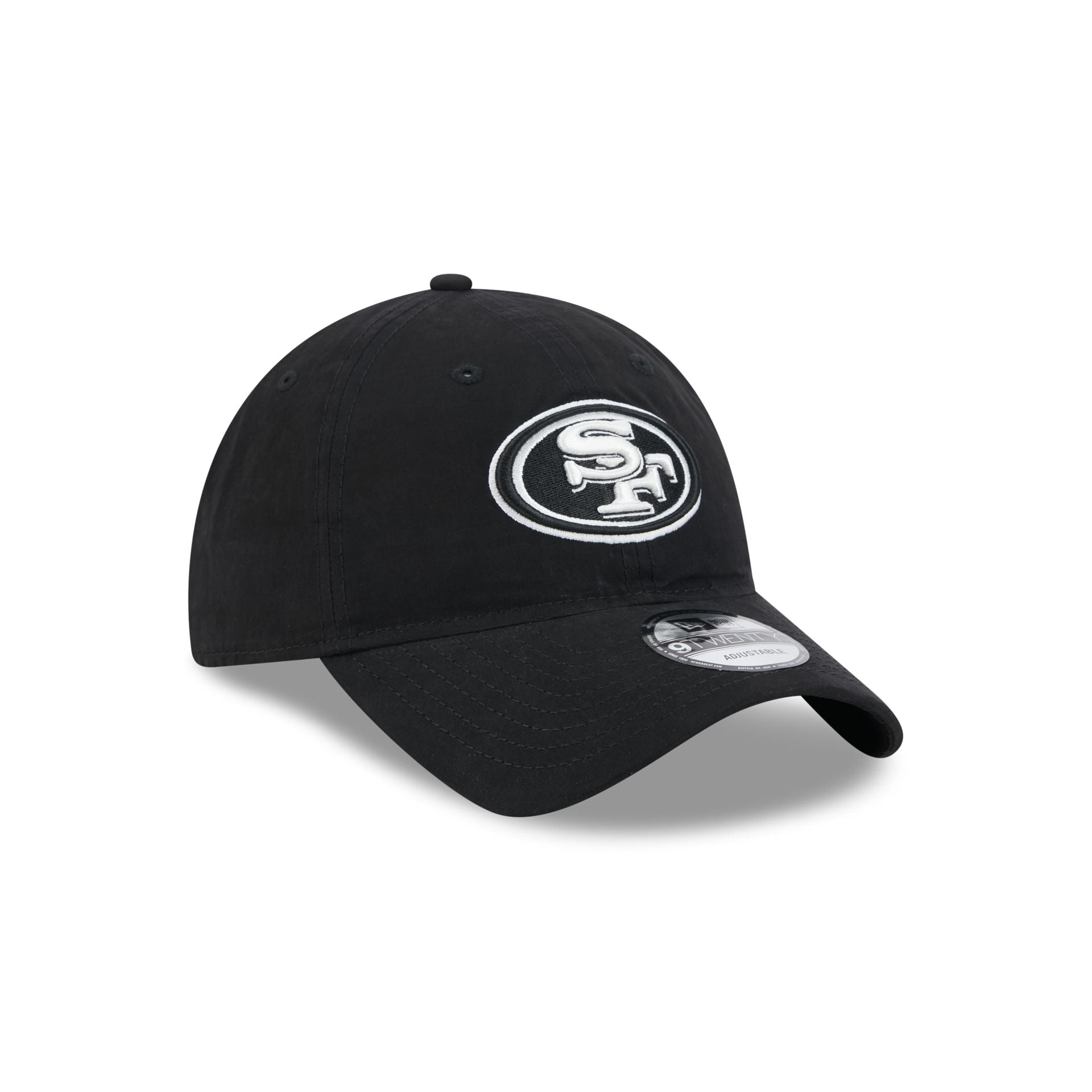 San Francisco 49ers Nylon Black 9TWENTY Adjustable Hat