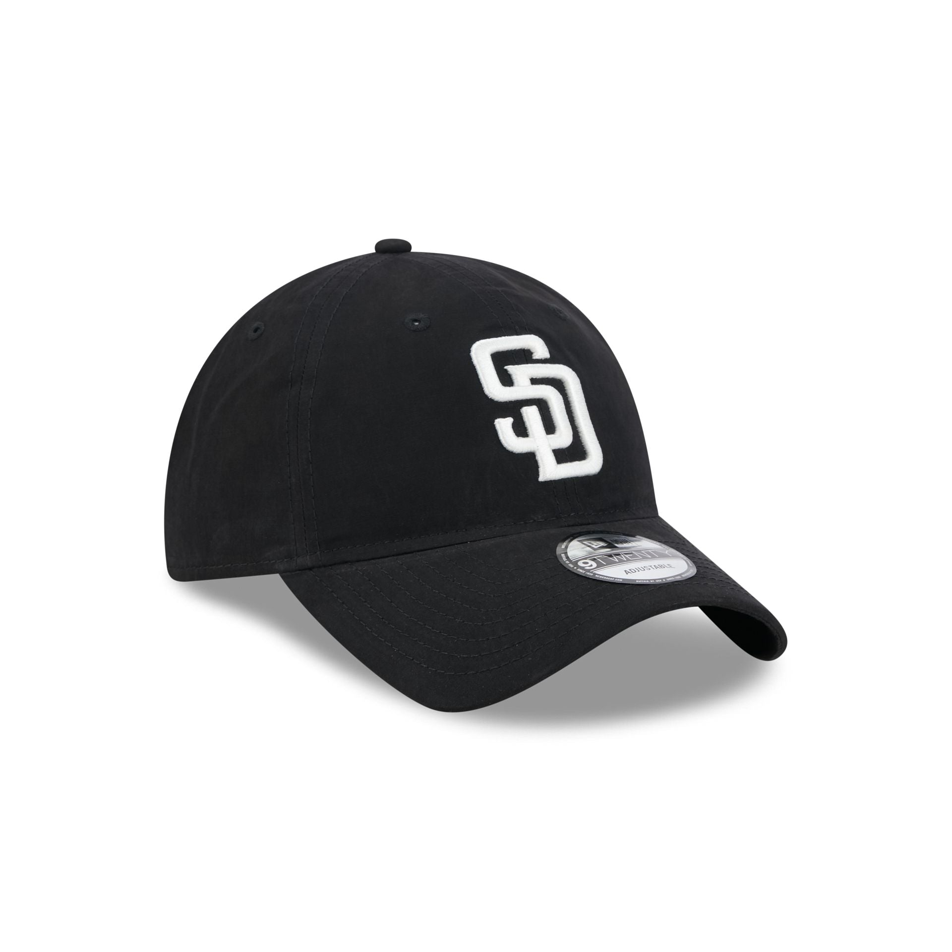 San Diego Padres Nylon Black 9TWENTY Adjustable Hat