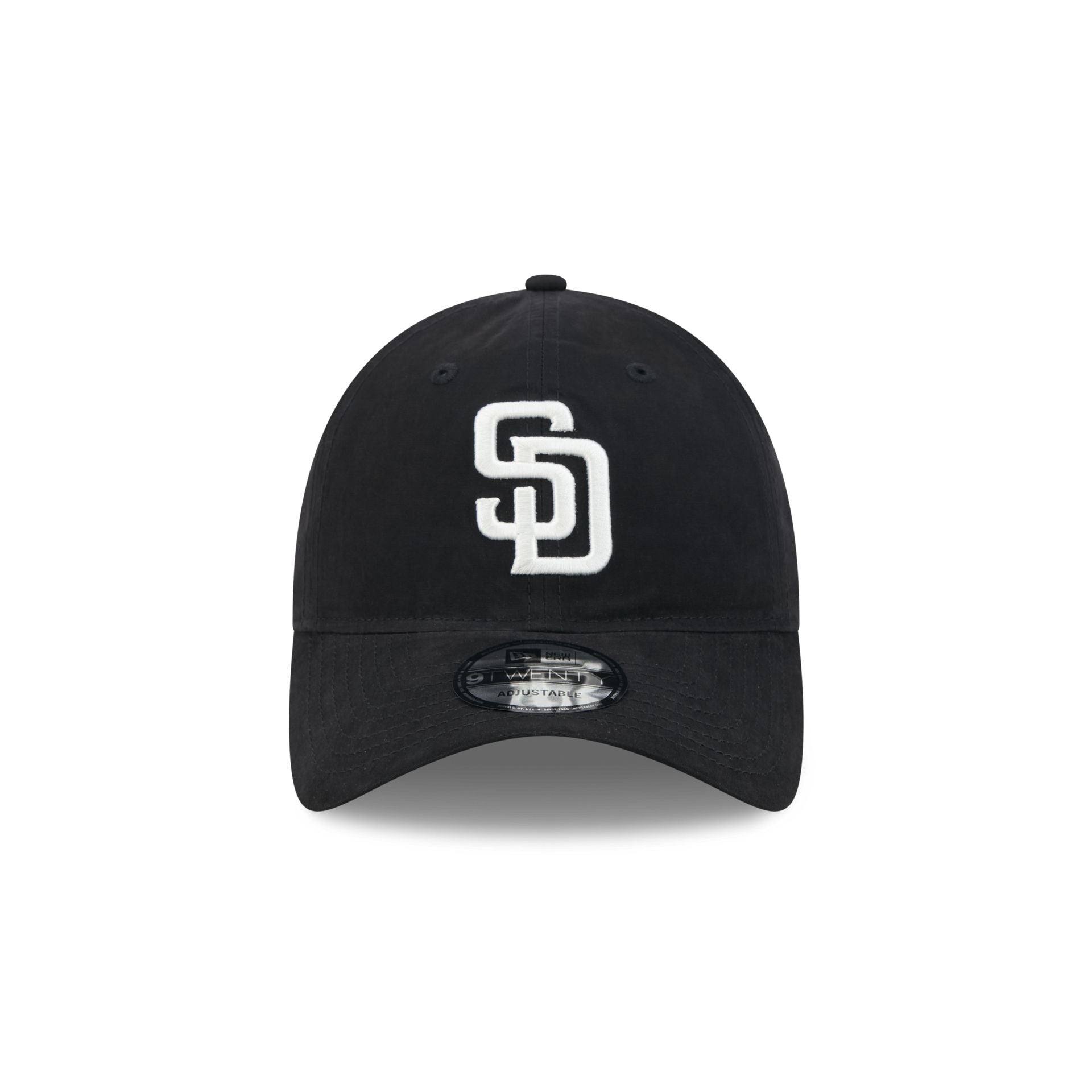 San Diego Padres Nylon Black 9TWENTY Adjustable Hat