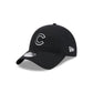 Chicago Cubs Nylon Black 9TWENTY Adjustable Hat