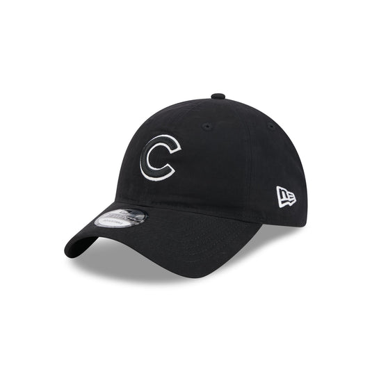 Chicago Cubs Nylon Black 9TWENTY Adjustable Hat