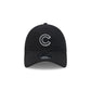 Chicago Cubs Nylon Black 9TWENTY Adjustable Hat