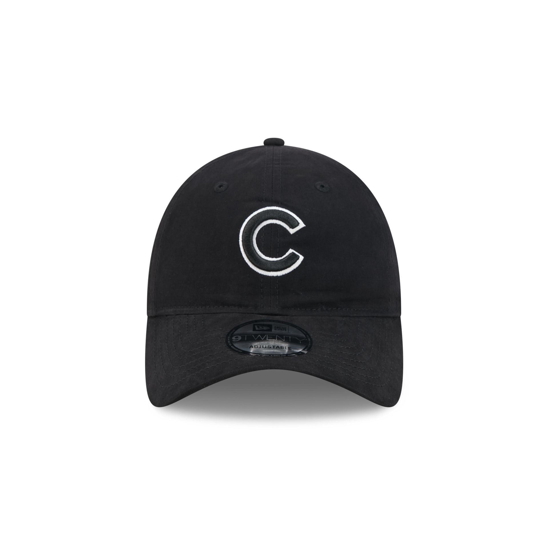 Chicago Cubs Nylon Black 9TWENTY Adjustable Hat