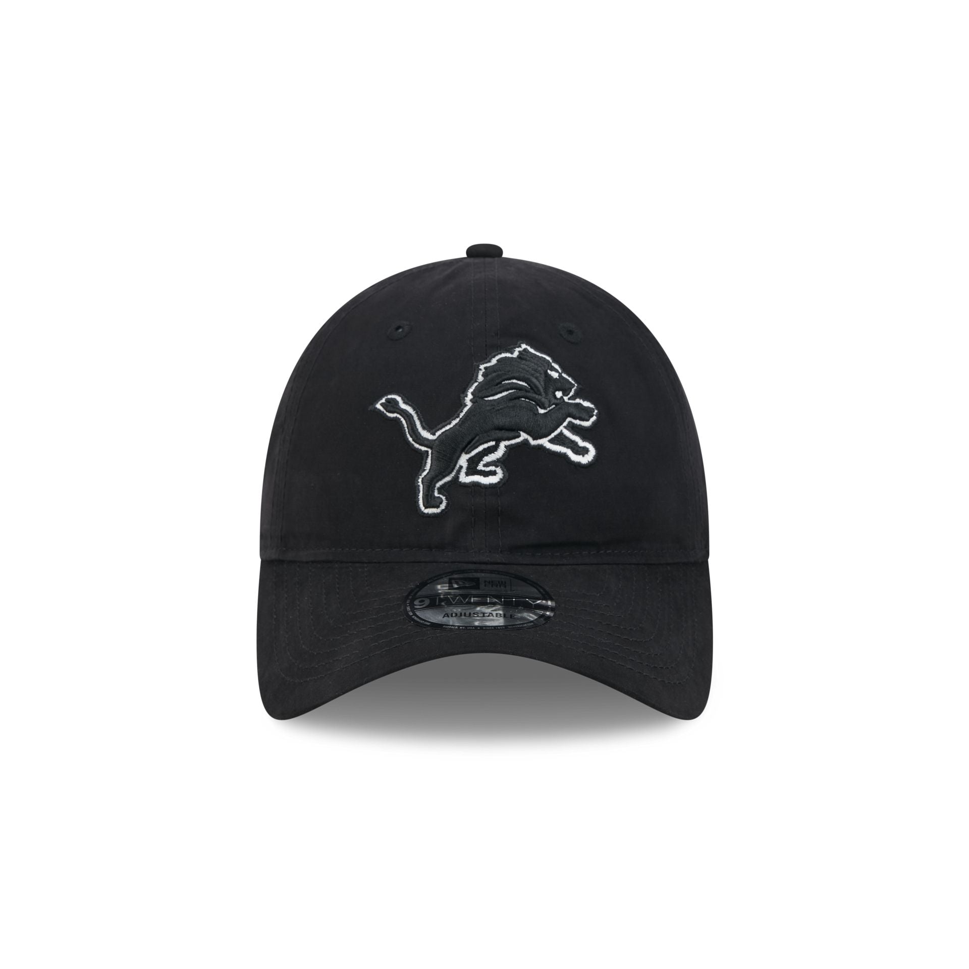 Detroit Lions Nylon Black 9TWENTY Adjustable Hat