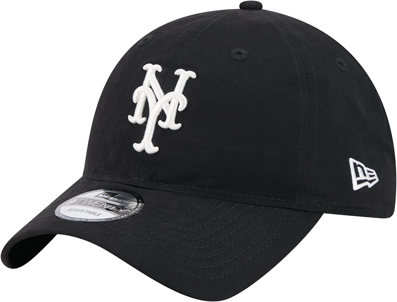 New York Mets Nylon Black 9TWENTY Adjustable Hat