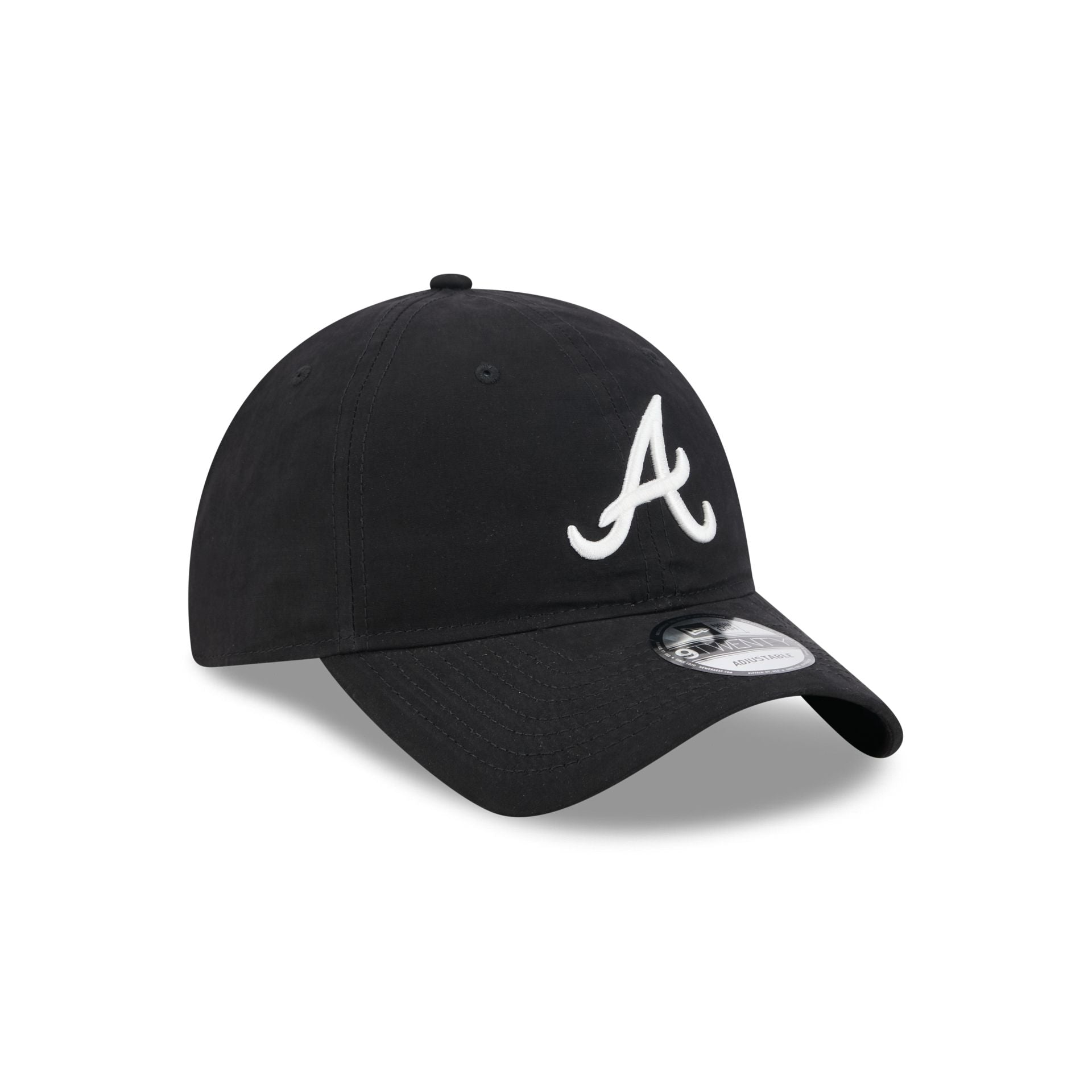 Atlanta Braves Nylon Black 9TWENTY Adjustable Hat