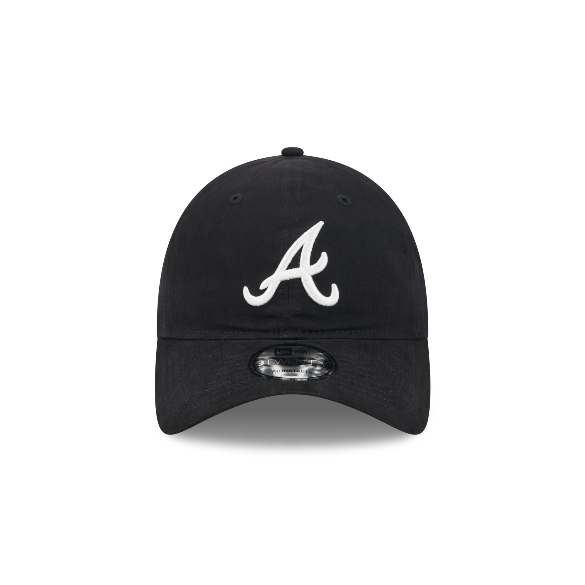Atlanta Braves Nylon Black 9TWENTY Adjustable Hat