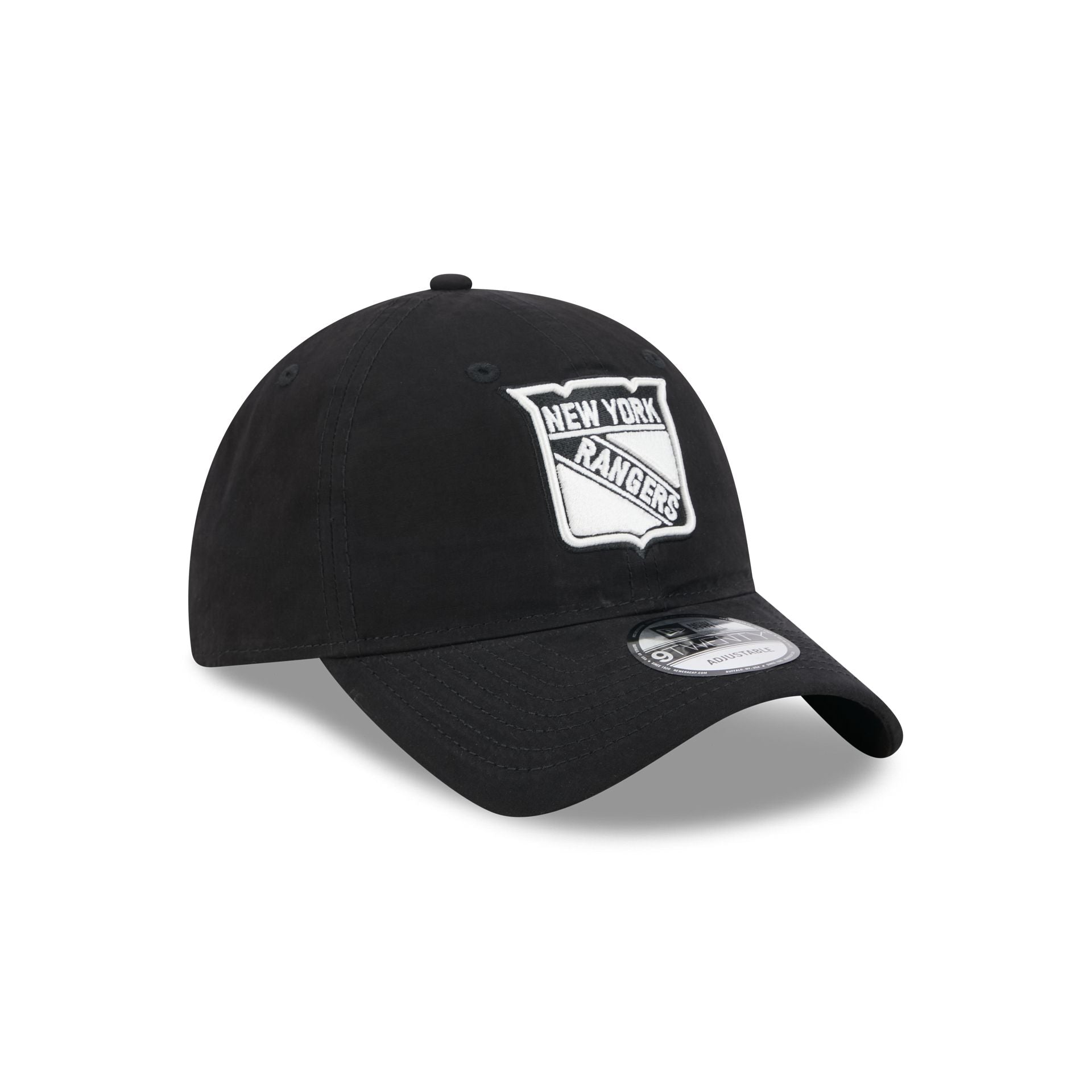 New York Rangers Nylon Black 9TWENTY Adjustable Hat