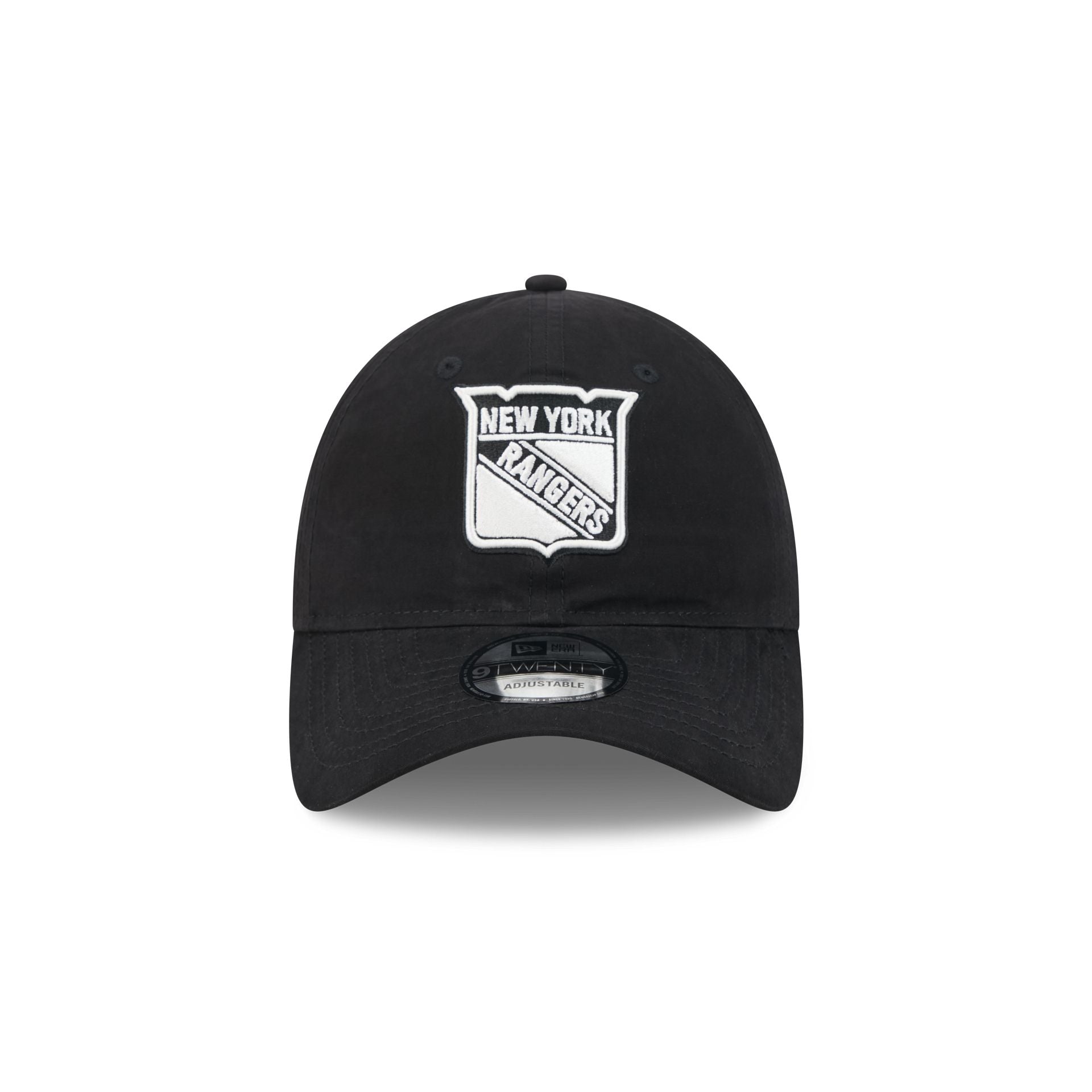New York Rangers Nylon Black 9TWENTY Adjustable Hat