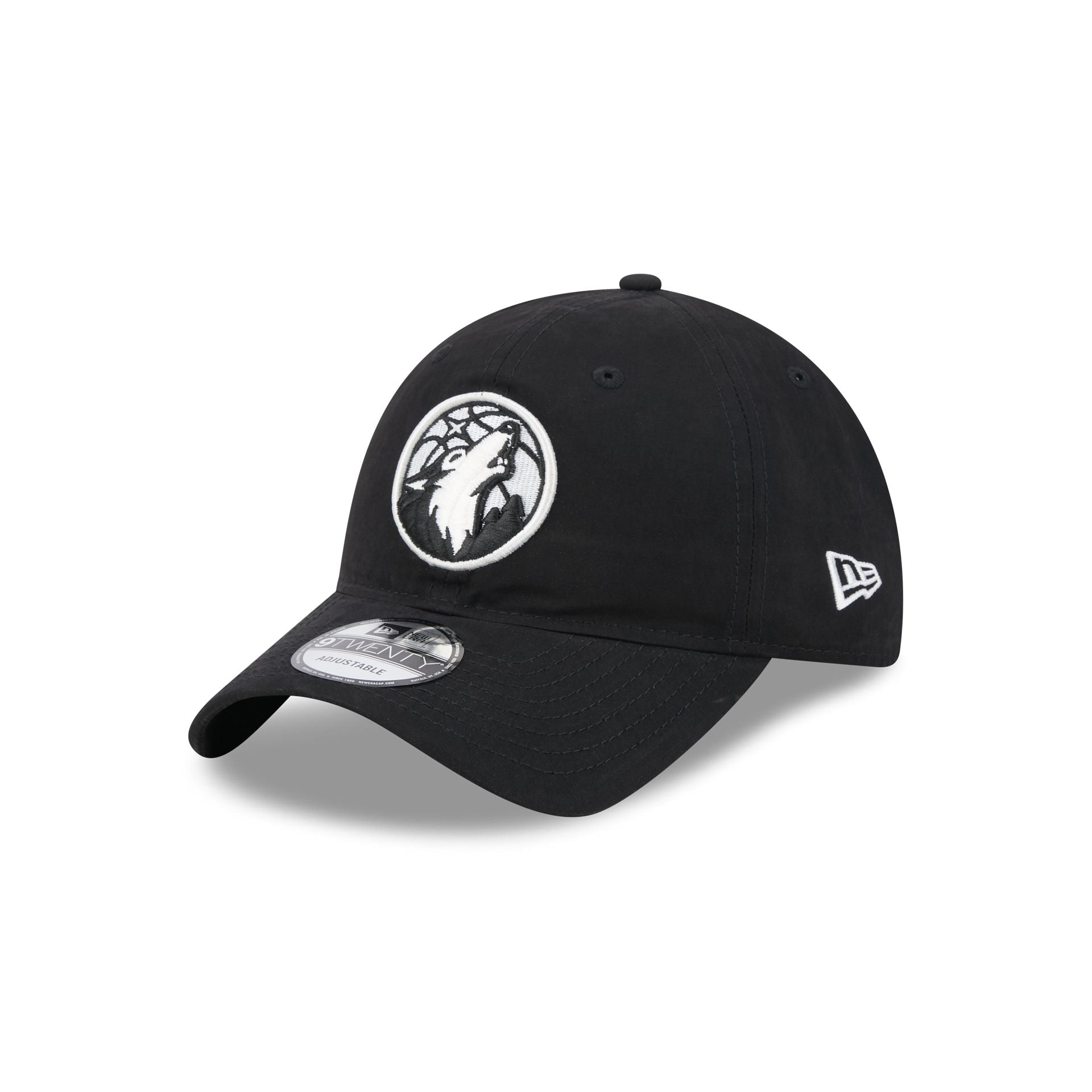 Minnesota Timberwolves Nylon Black 9TWENTY Adjustable Hat