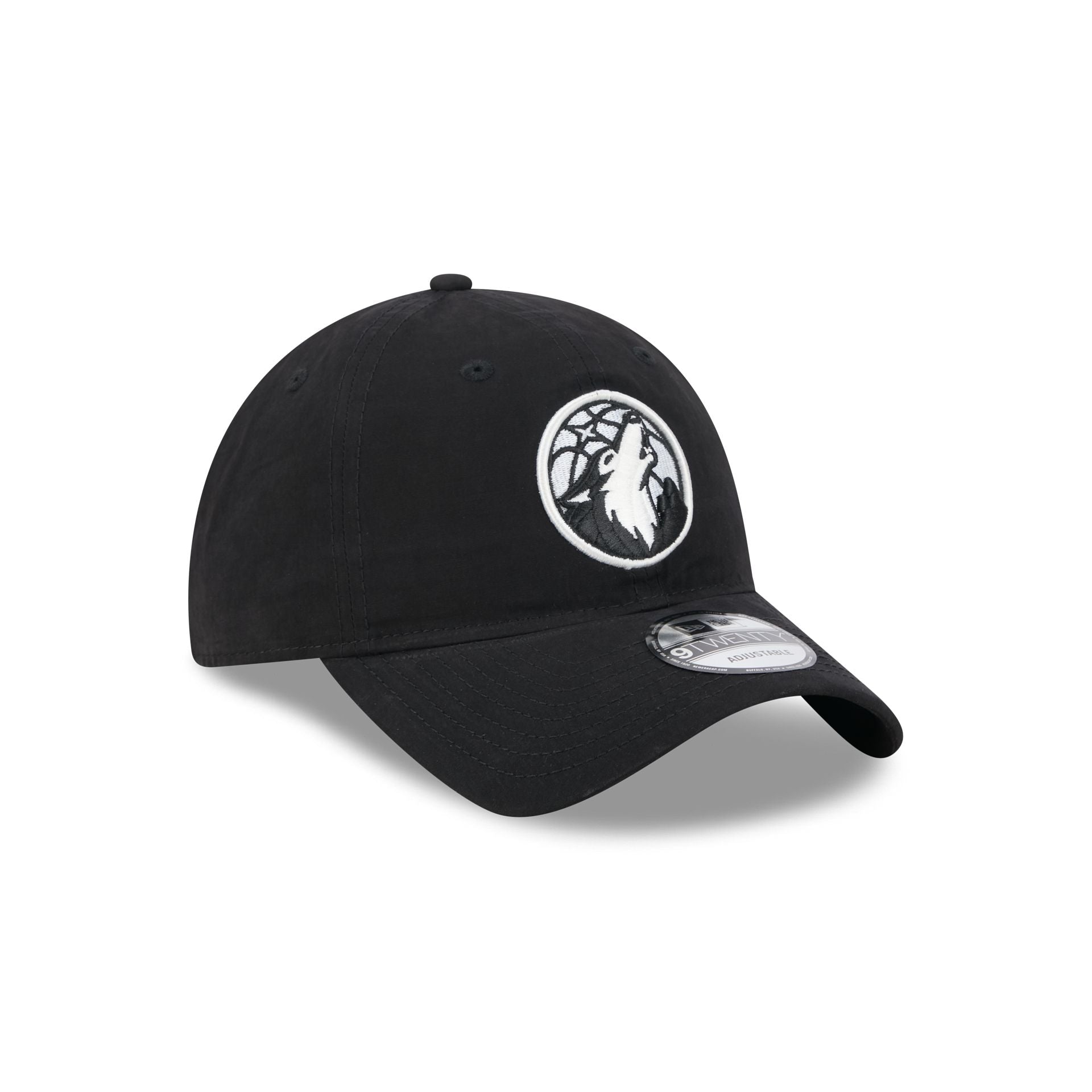 Minnesota Timberwolves Nylon Black 9TWENTY Adjustable Hat